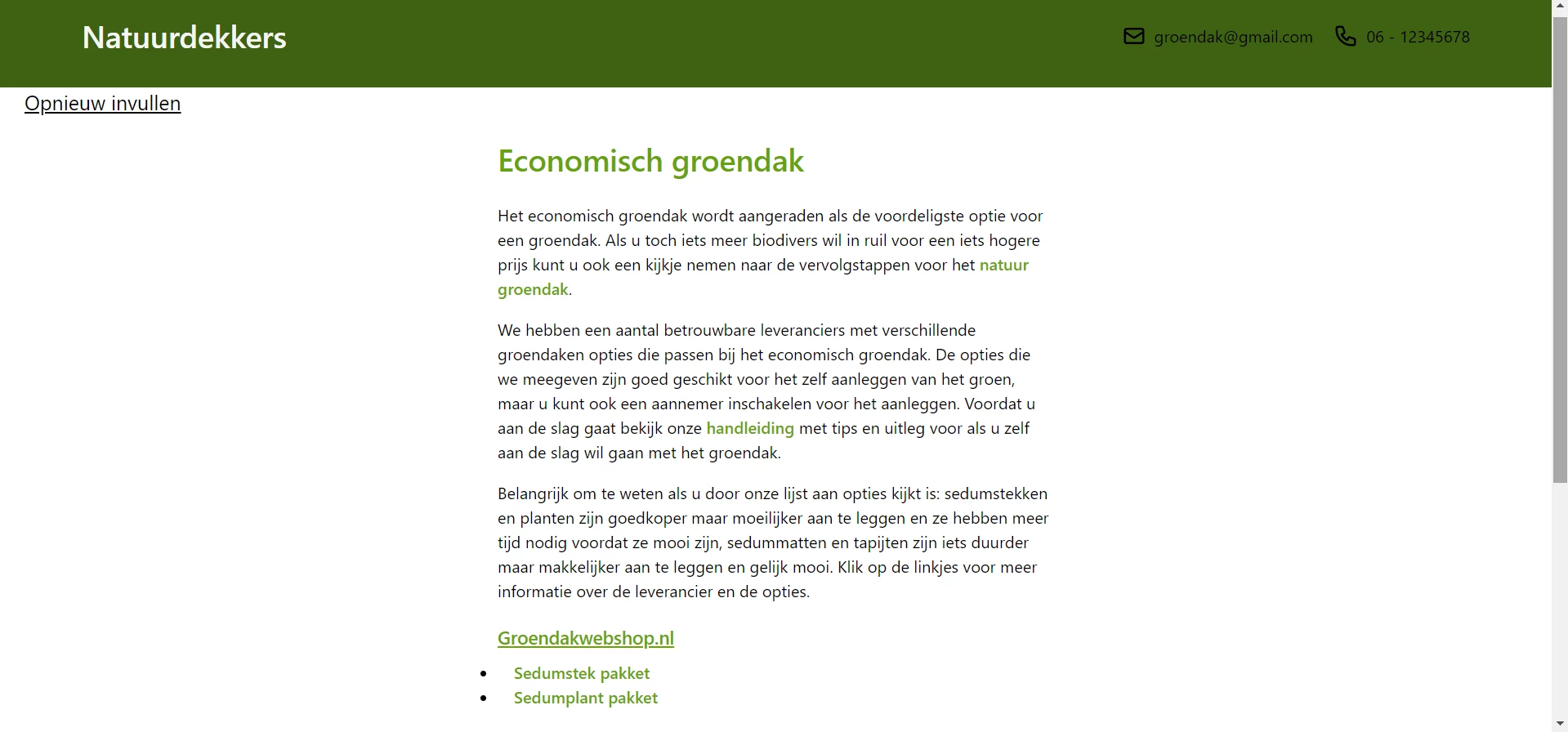 Screenshot voor project Natuurdekkers