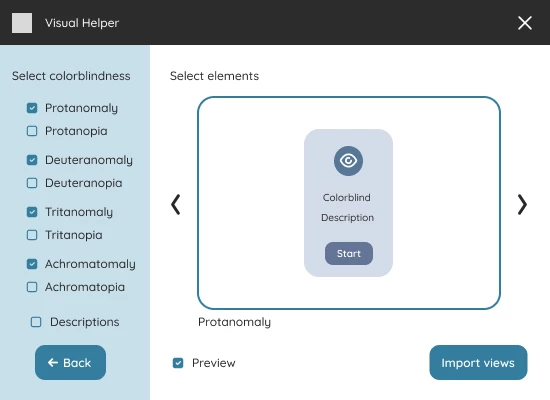 Screenshot voor project Visual Helper
