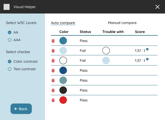 Screenshot voor project Visual Helper