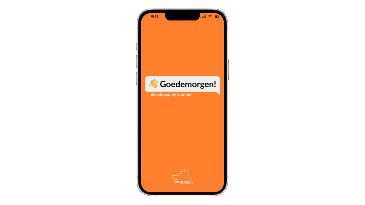 Screenshot voor project Goedemorgen!