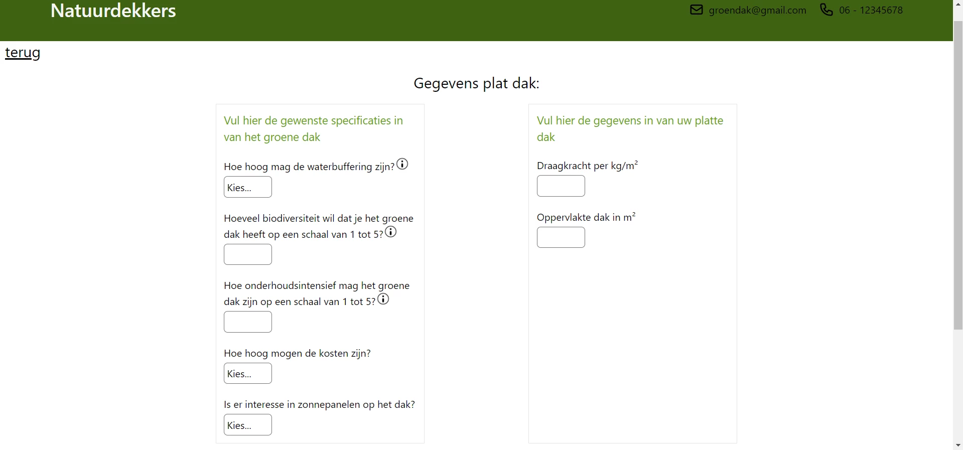 Screenshot voor project Natuurdekkers