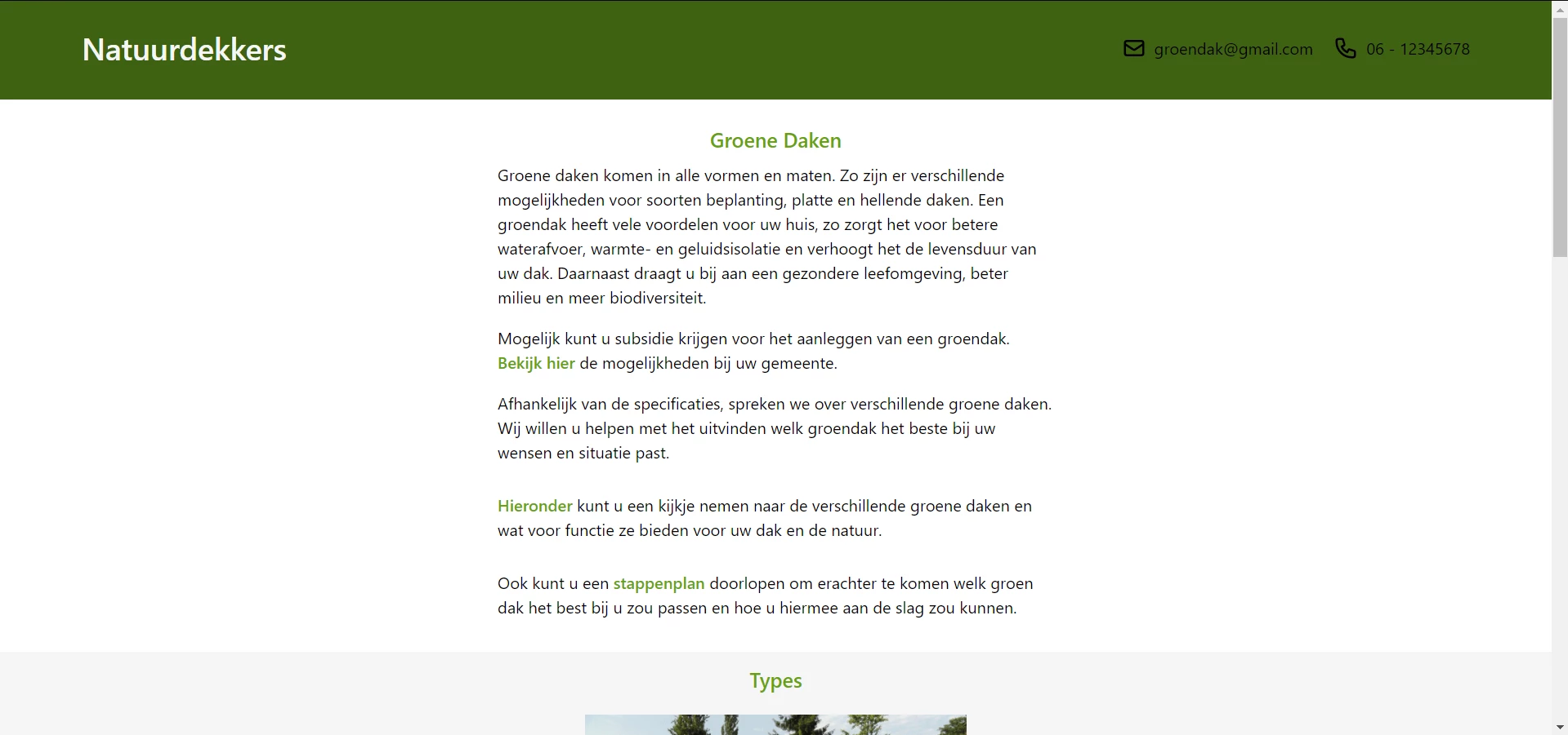 Screenshot voor project Natuurdekkers