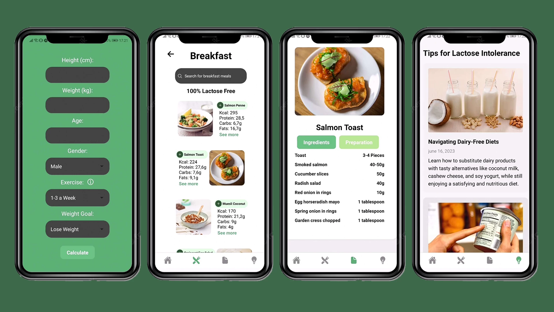 Screenshot voor project LactoFree