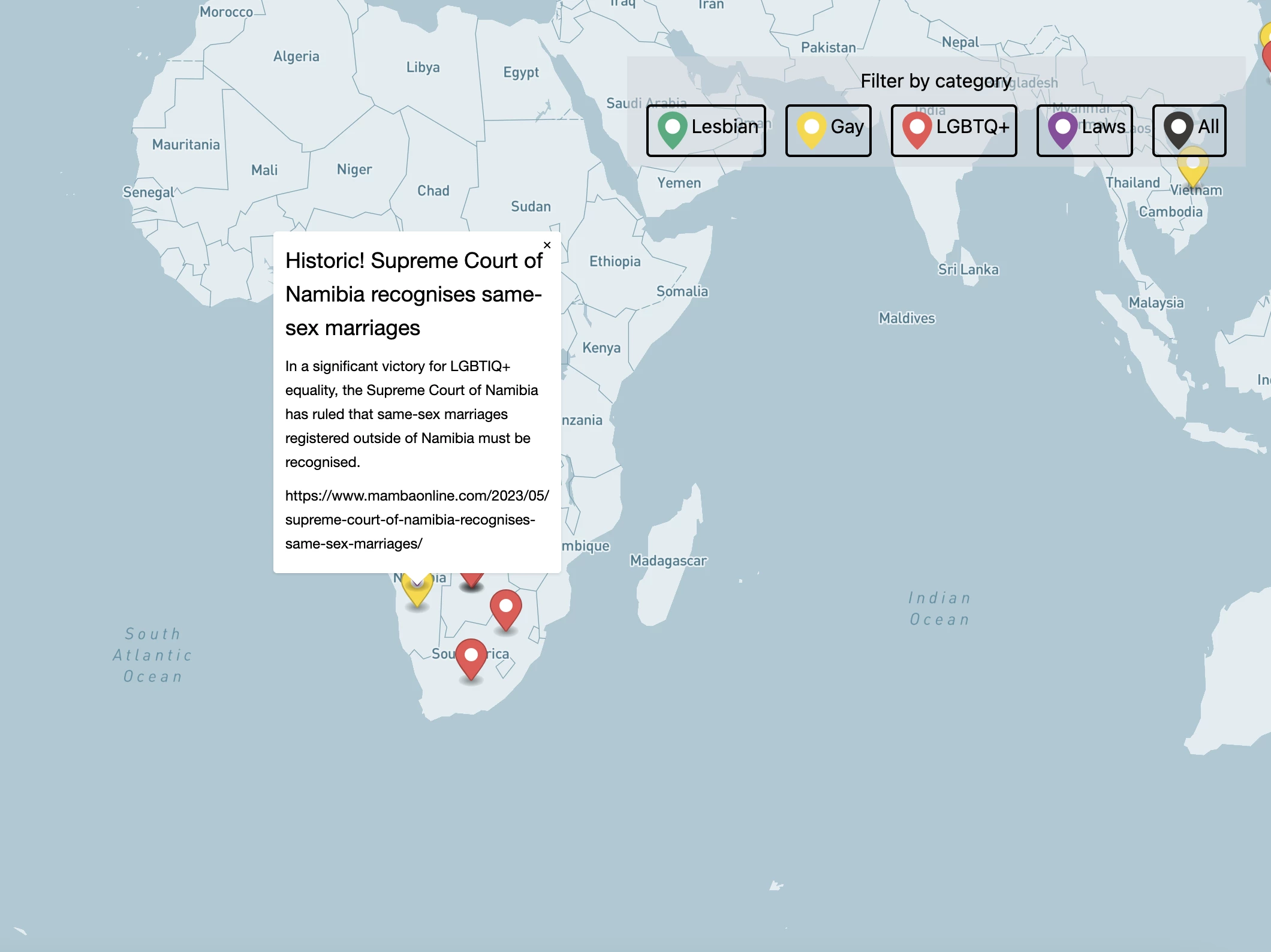 Screenshot voor project Queerly Positive