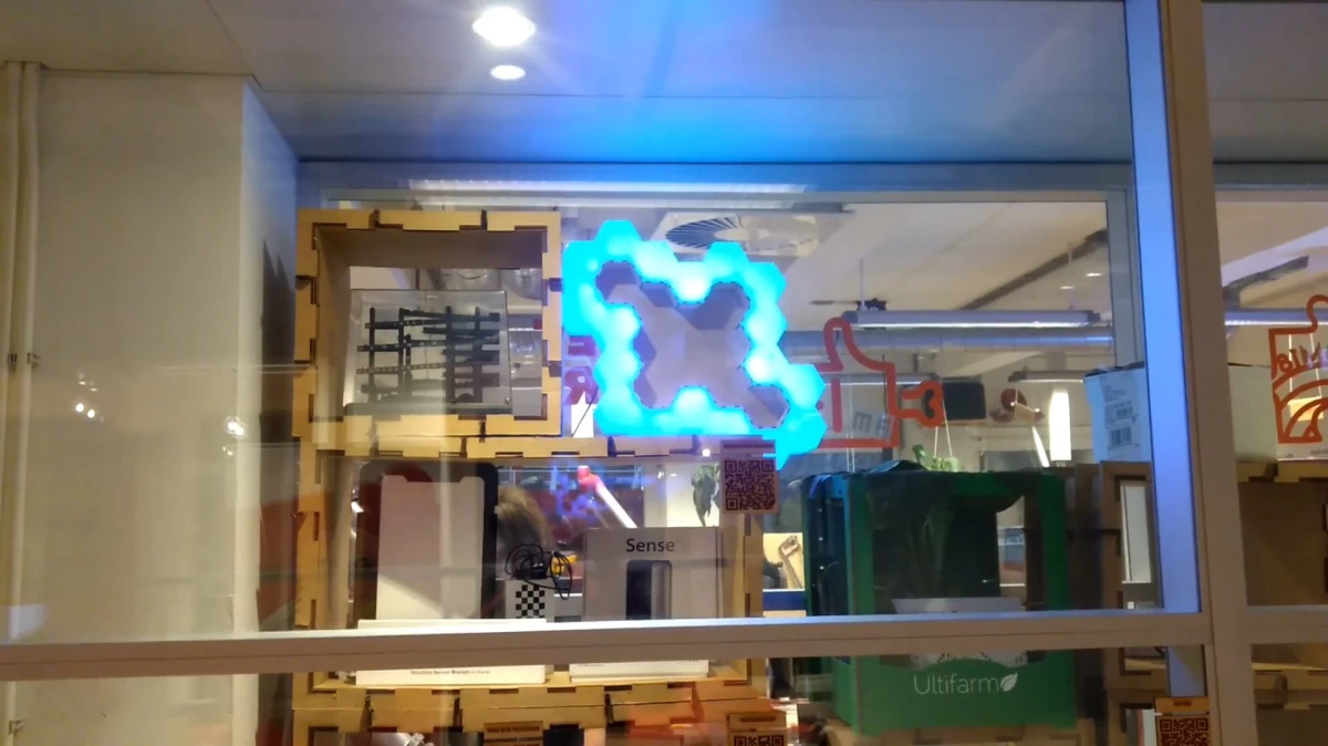 Screenshot voor project Hackable Hexagon Lamp