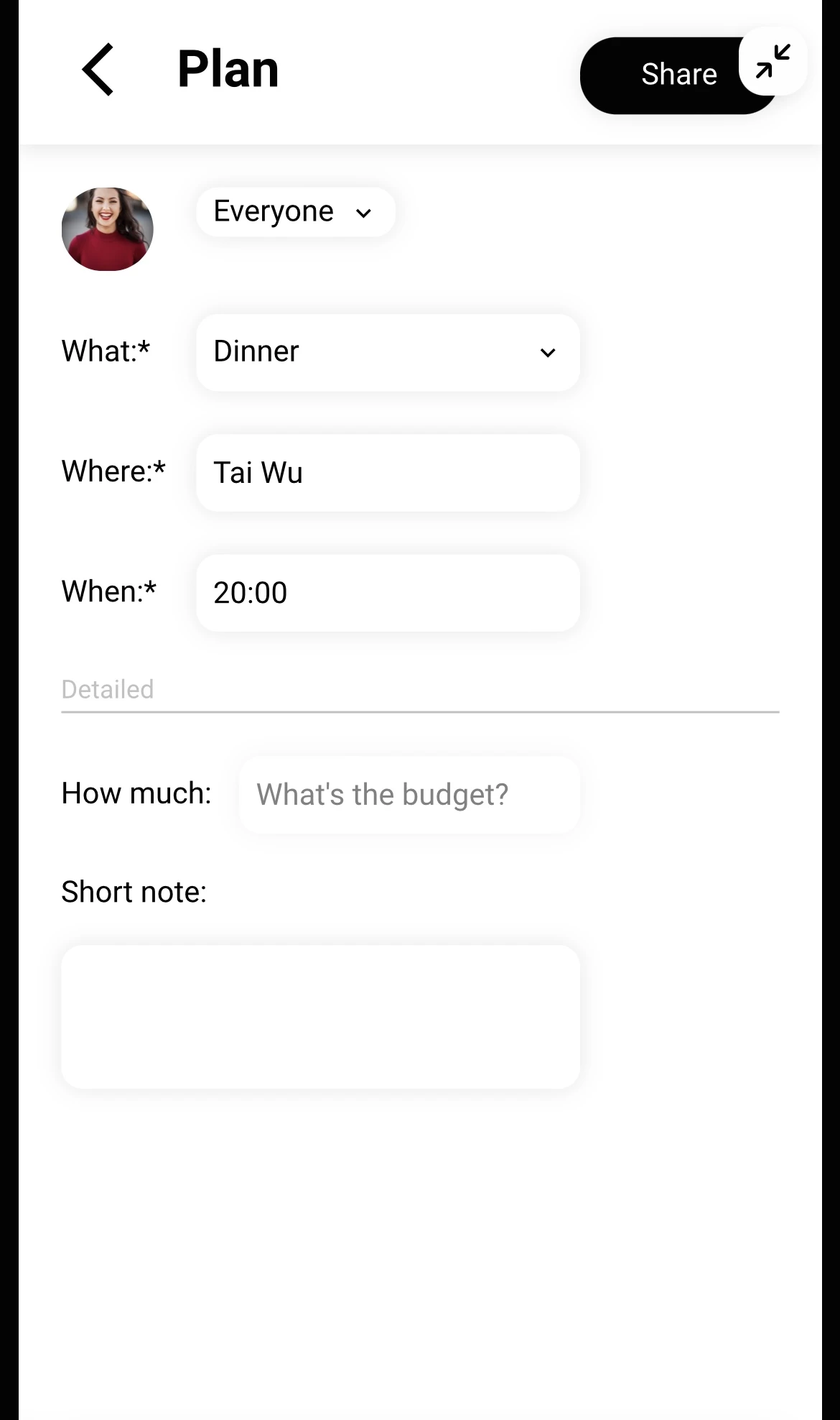 Screenshot voor project LastMinute