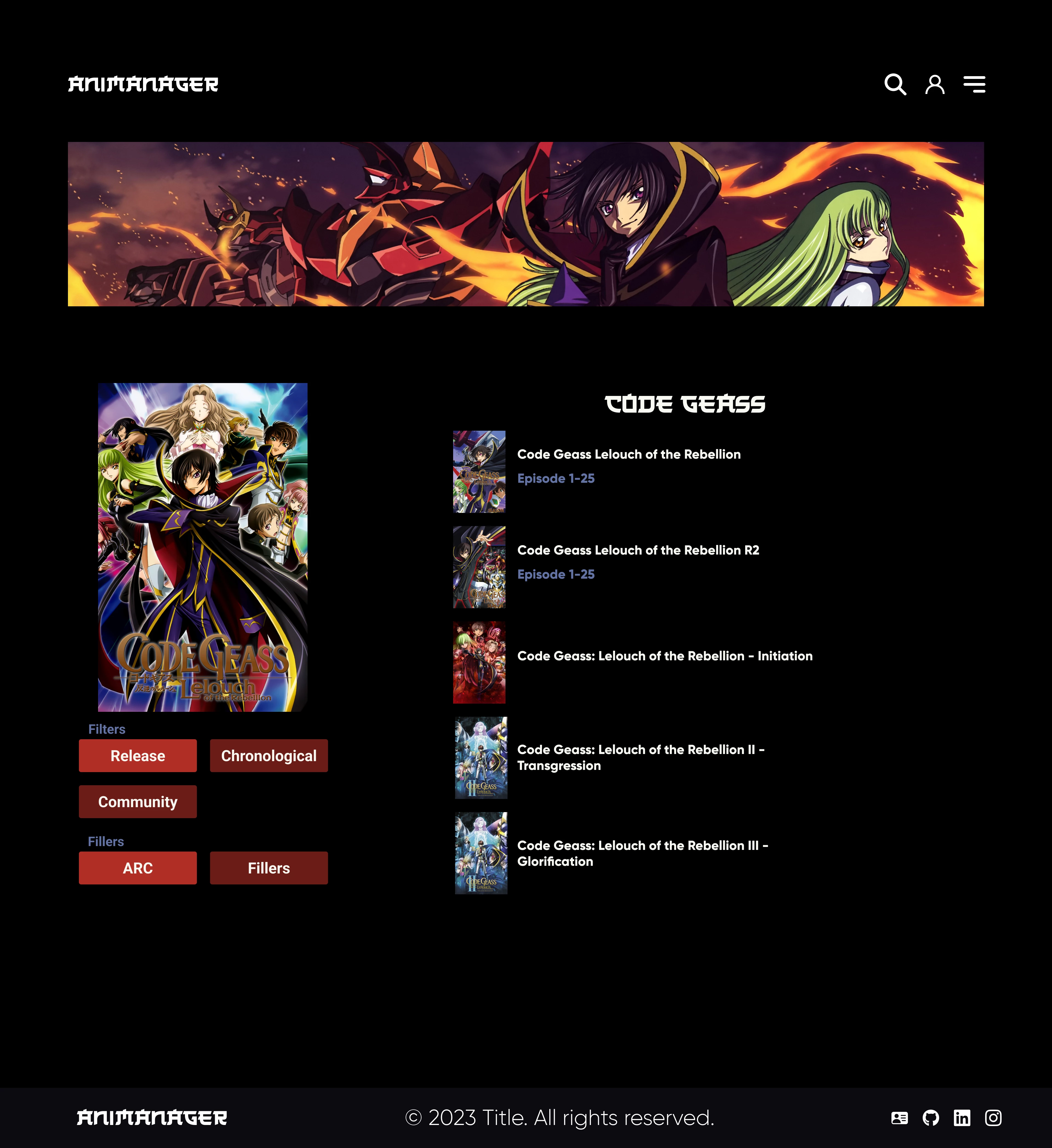 Screenshot voor project AniManager