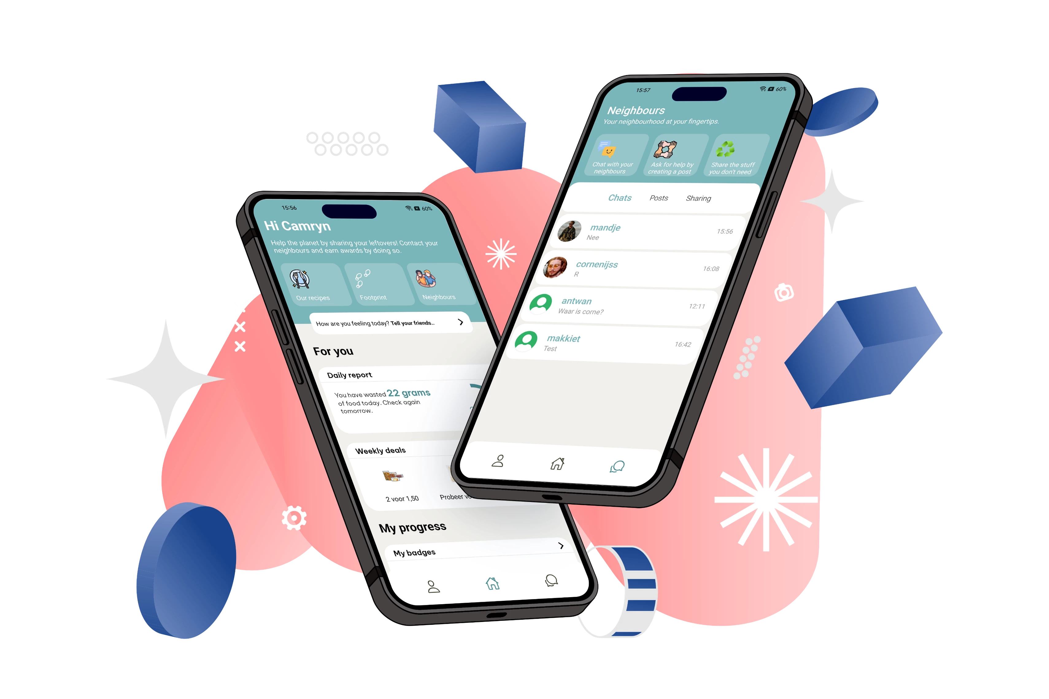 Screenshot voor project Neighbourly