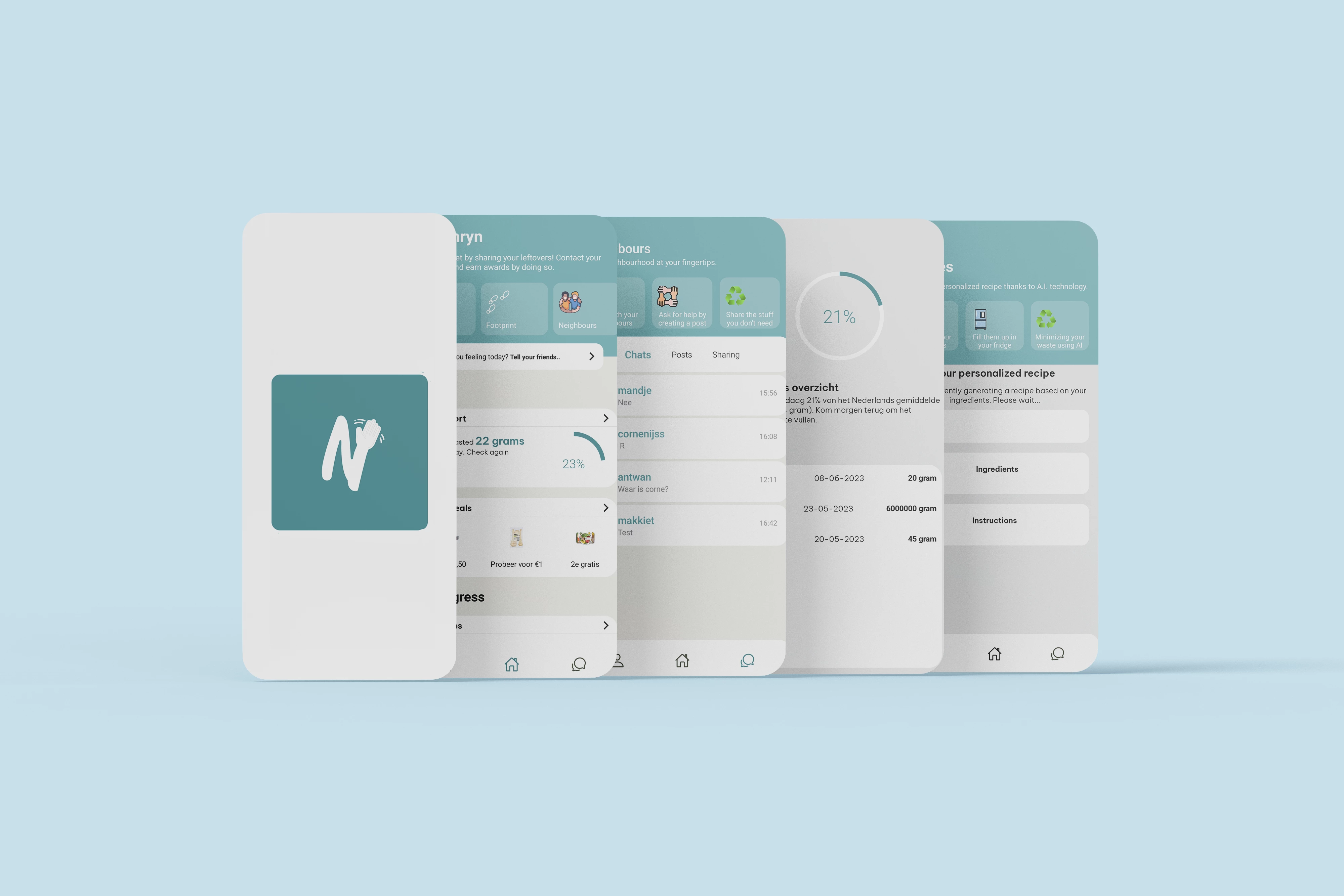 Screenshot voor project Neighbourly