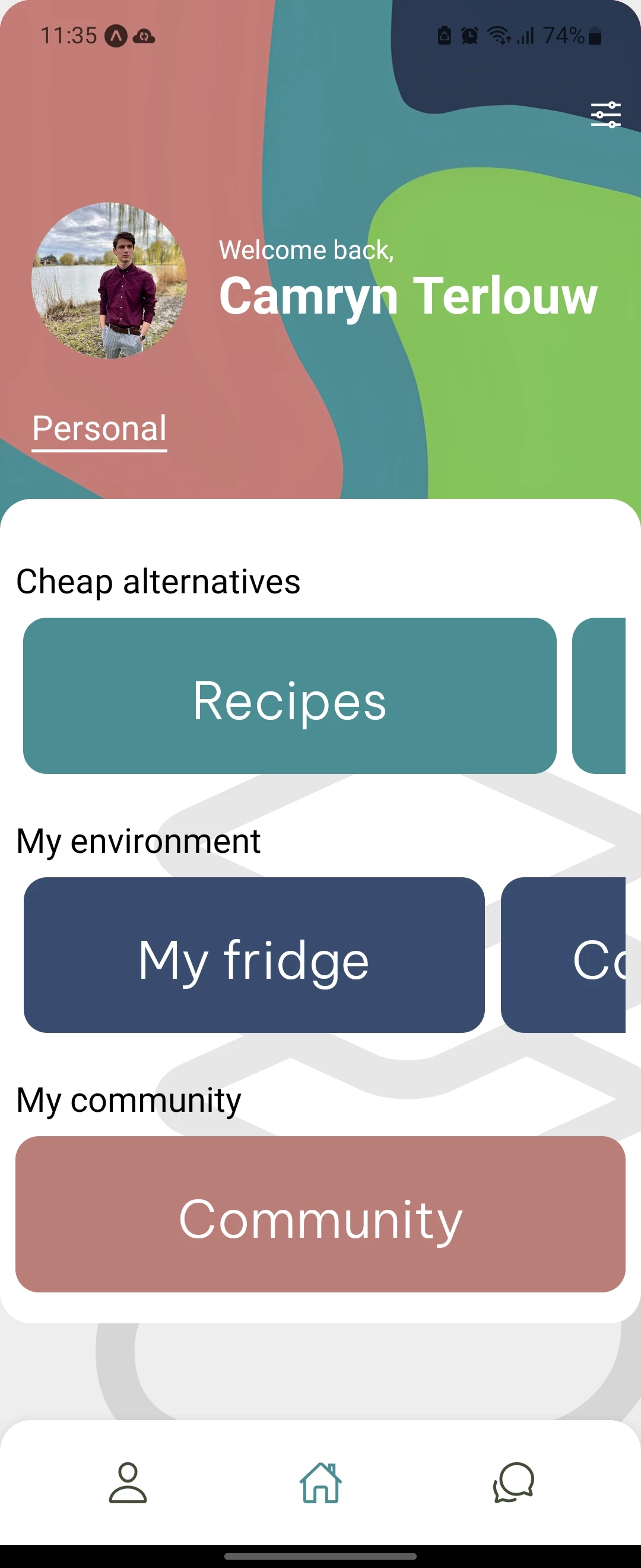 Screenshot voor project Neighbourly
