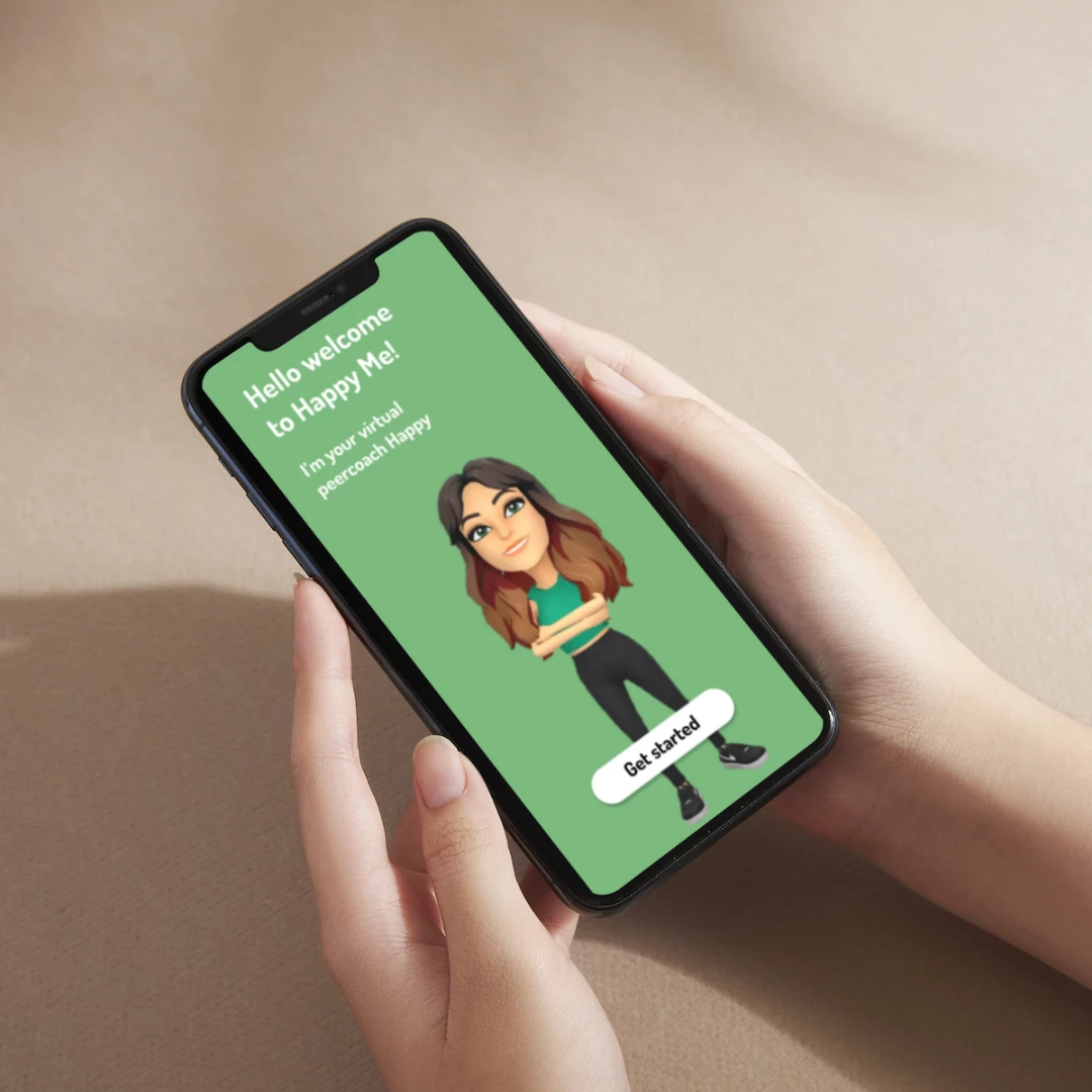 Screenshot voor project Happy Me