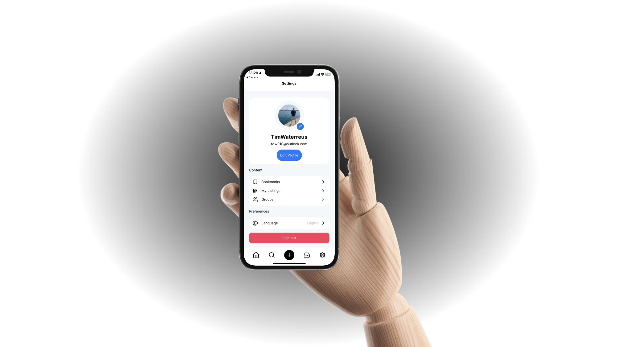 Screenshot voor project PeerReads