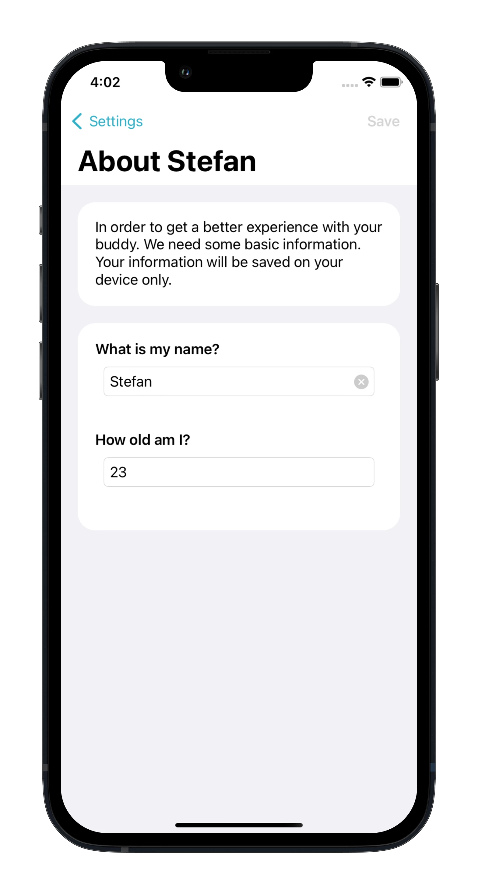 Screenshot voor project Let's Chat