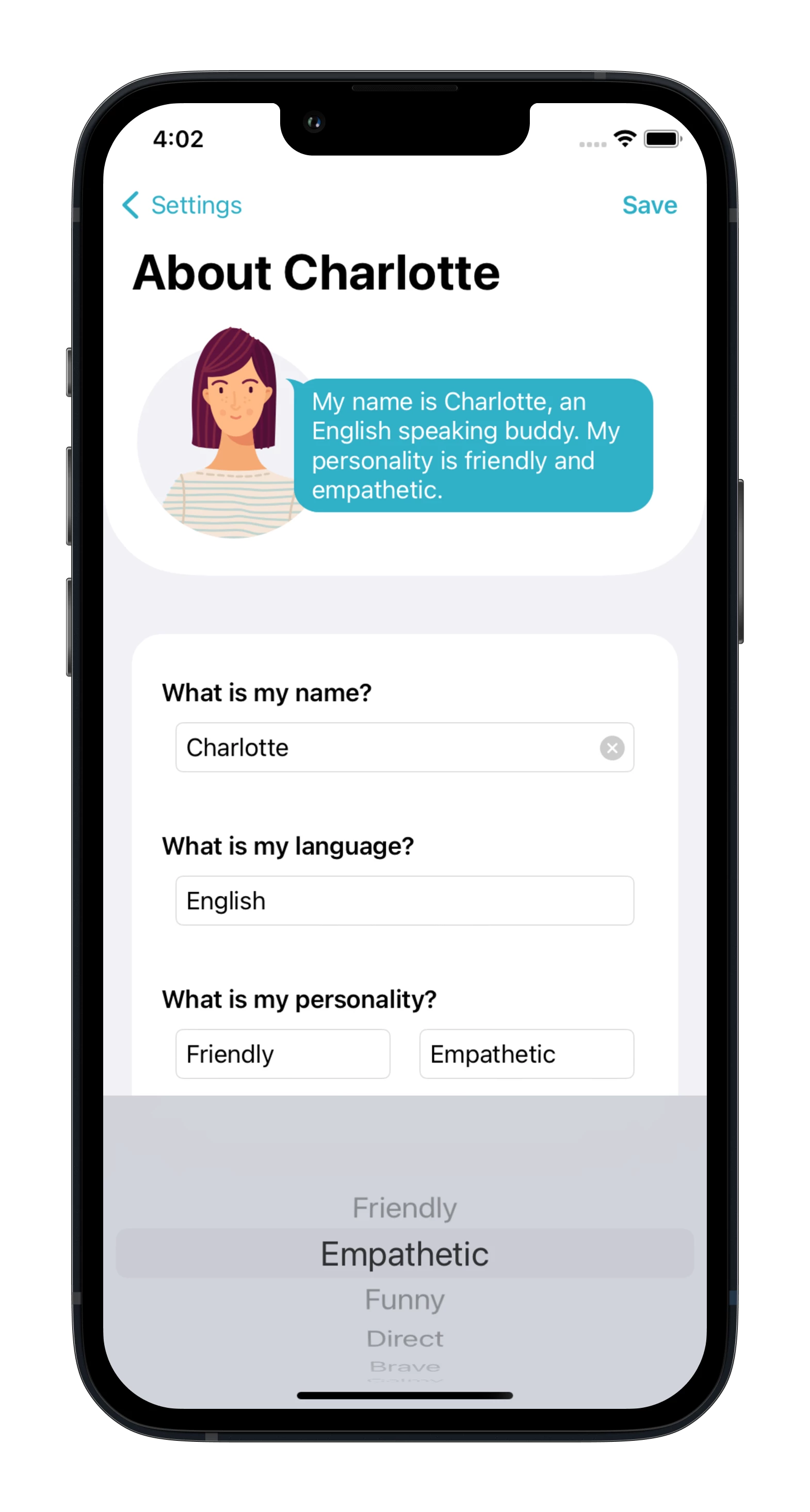 Screenshot voor project Let's Chat
