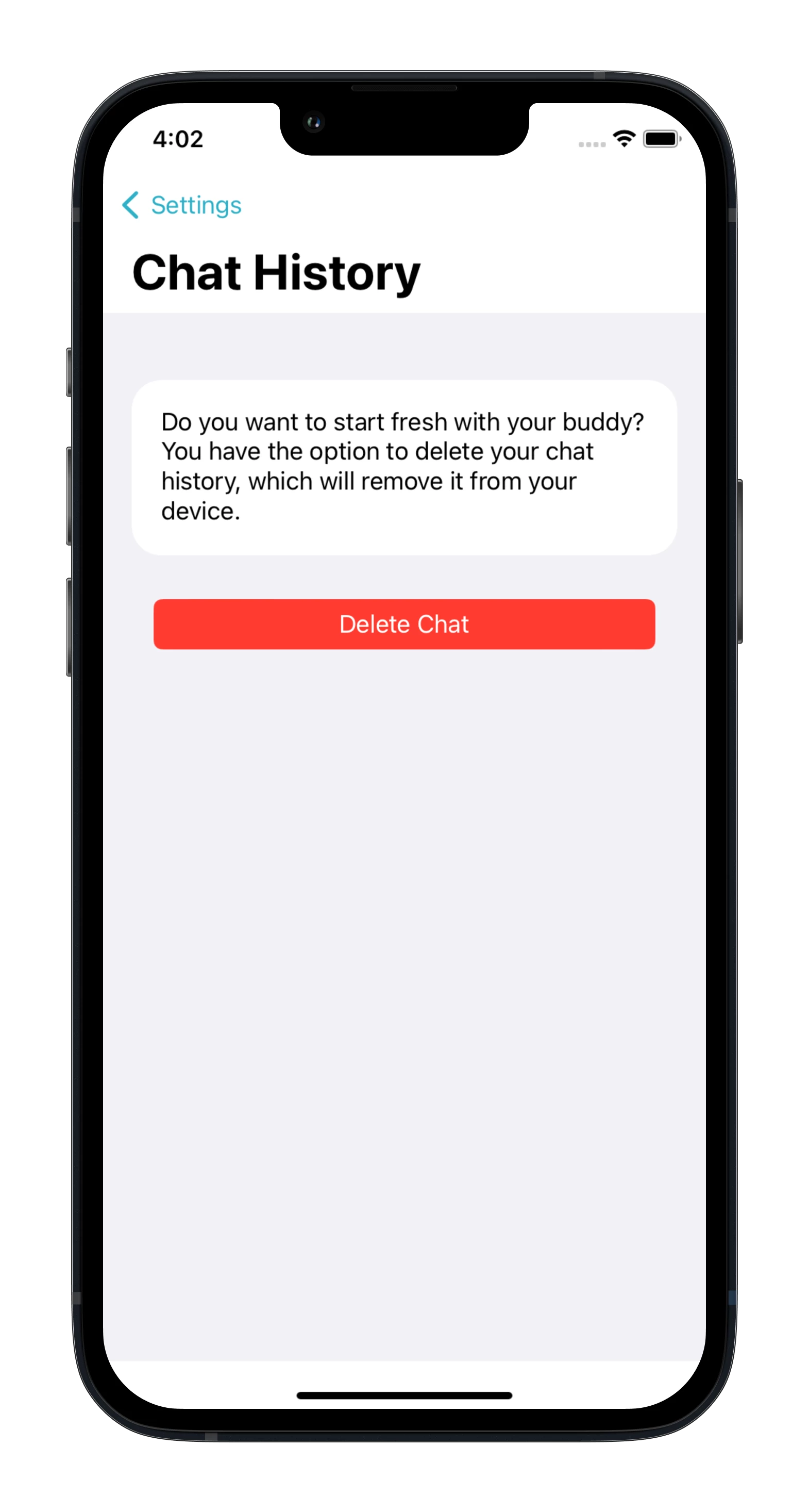 Screenshot voor project Let's Chat