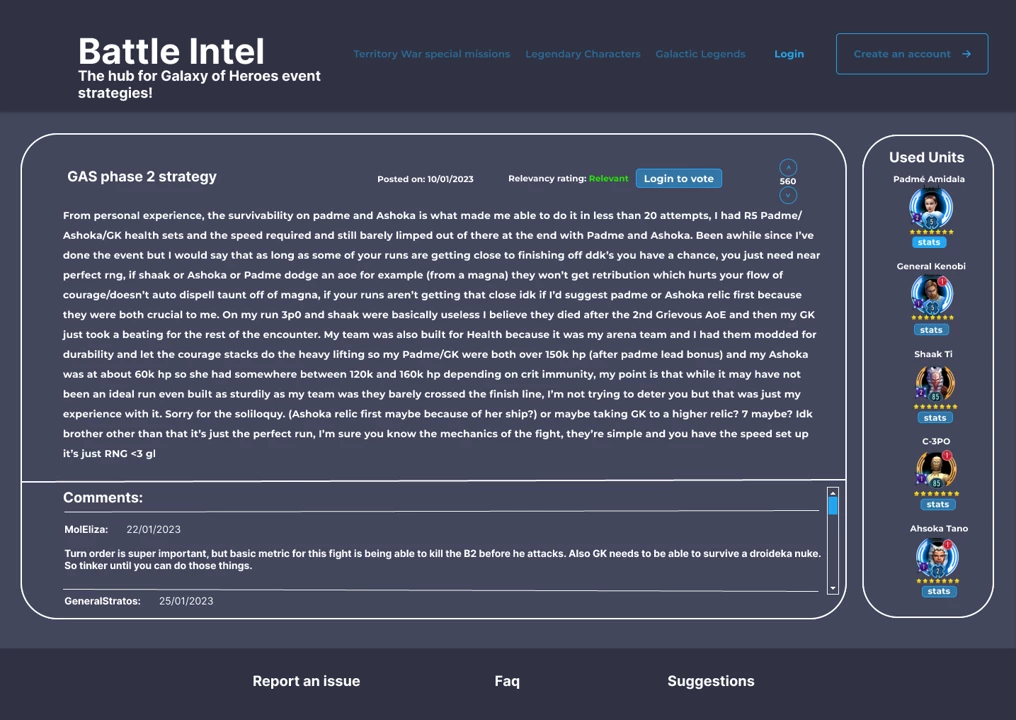 Screenshot voor project Battle Intel