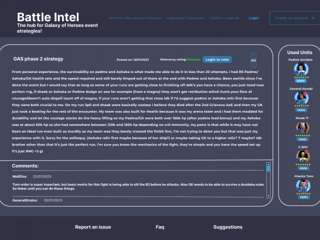 Screenshot voor project Battle Intel