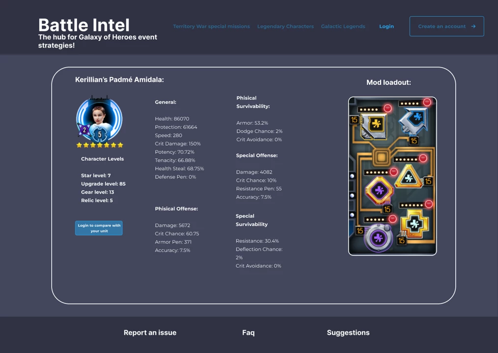 Screenshot voor project Battle Intel