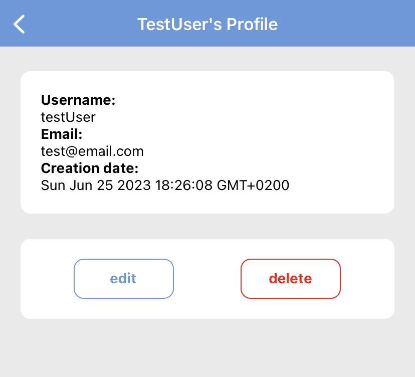 Screenshot voor project Fridge Friend