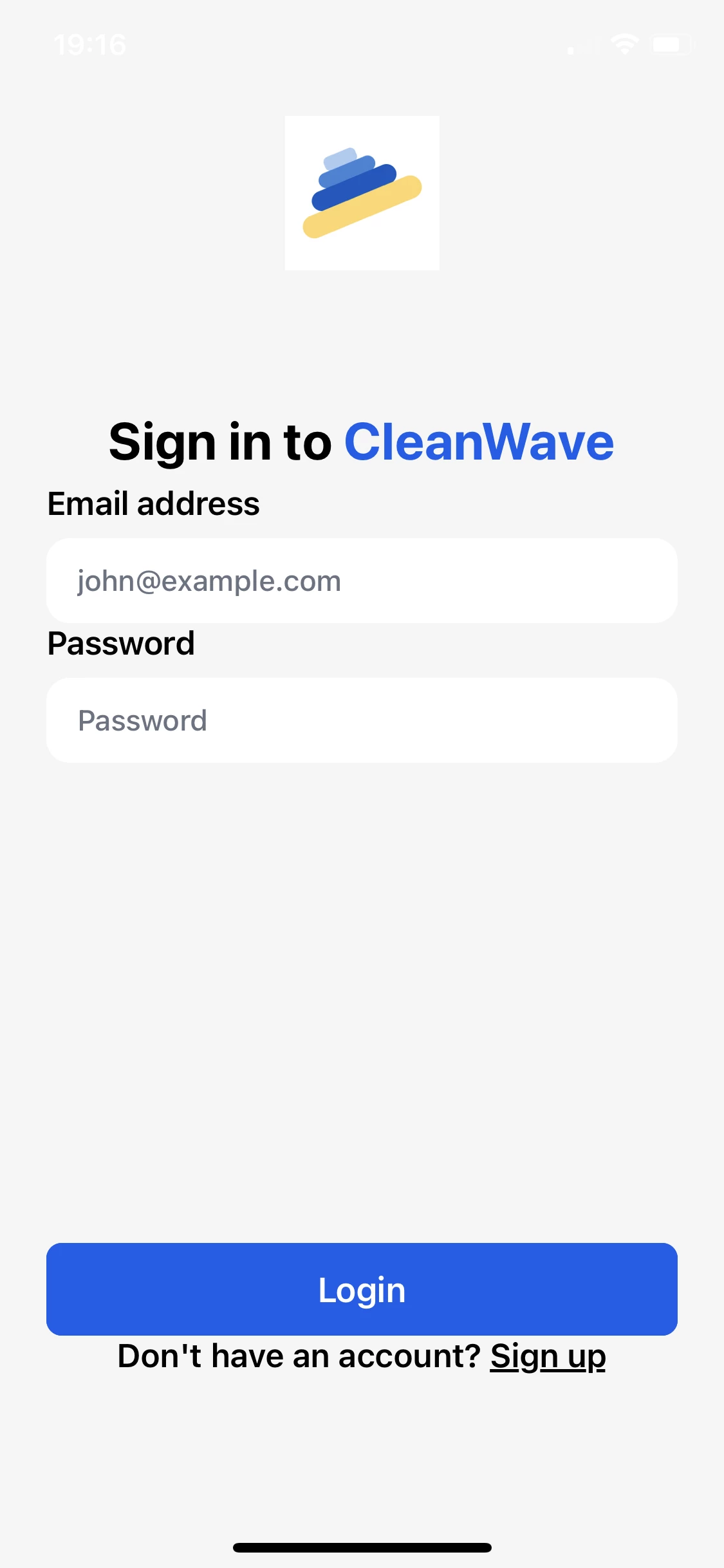 Screenshot voor project CleanWave