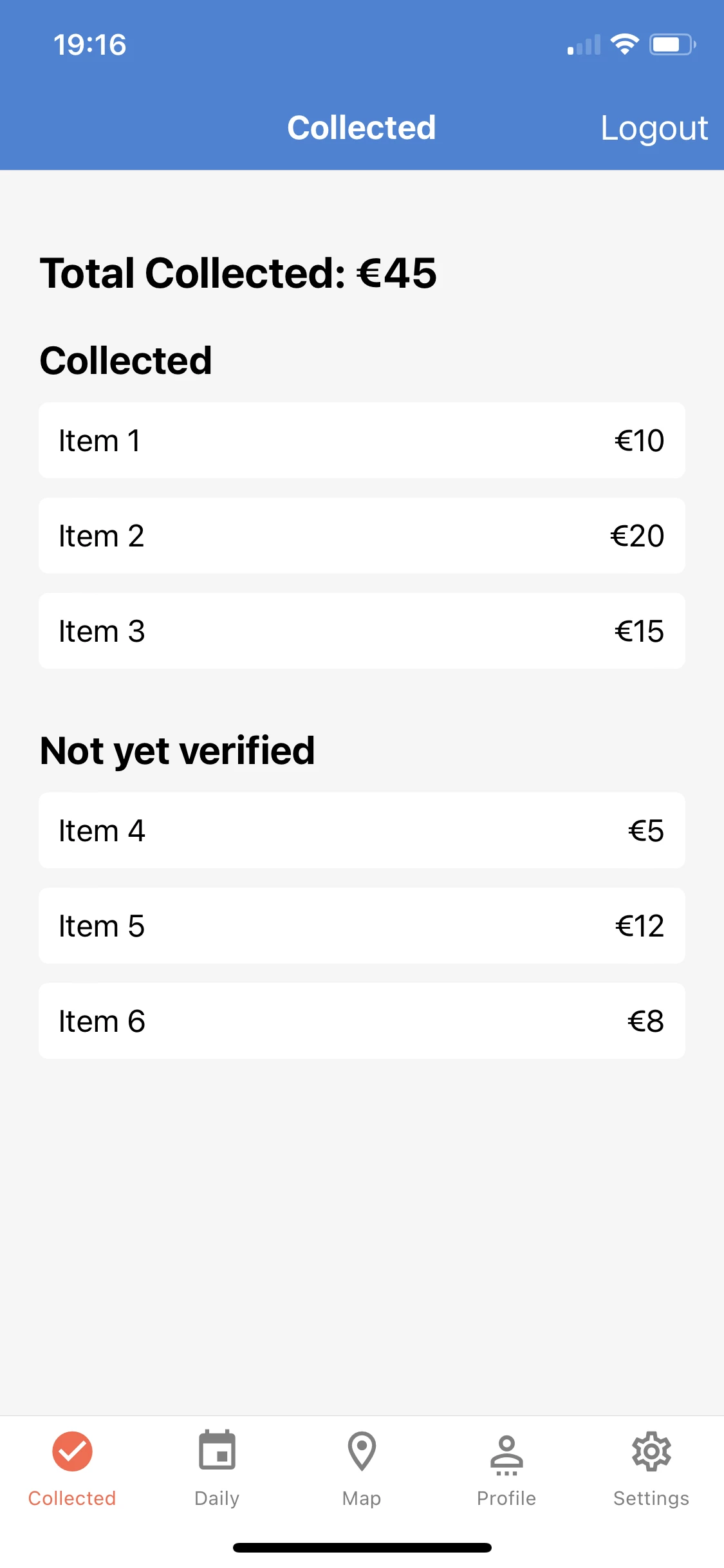Screenshot voor project CleanWave