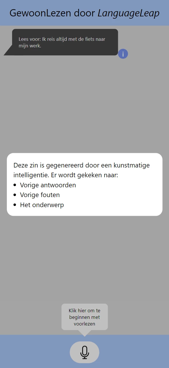 Screenshot voor project GewoonLezen