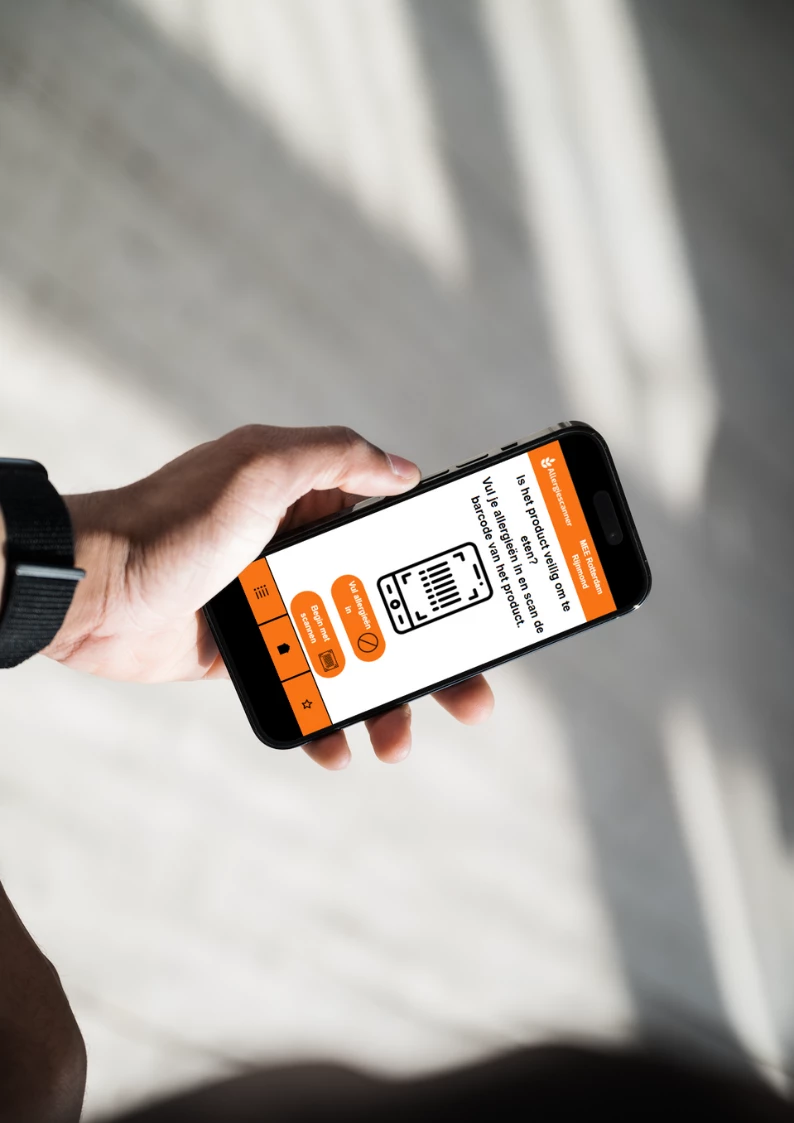 Screenshot voor project Allergie scanner