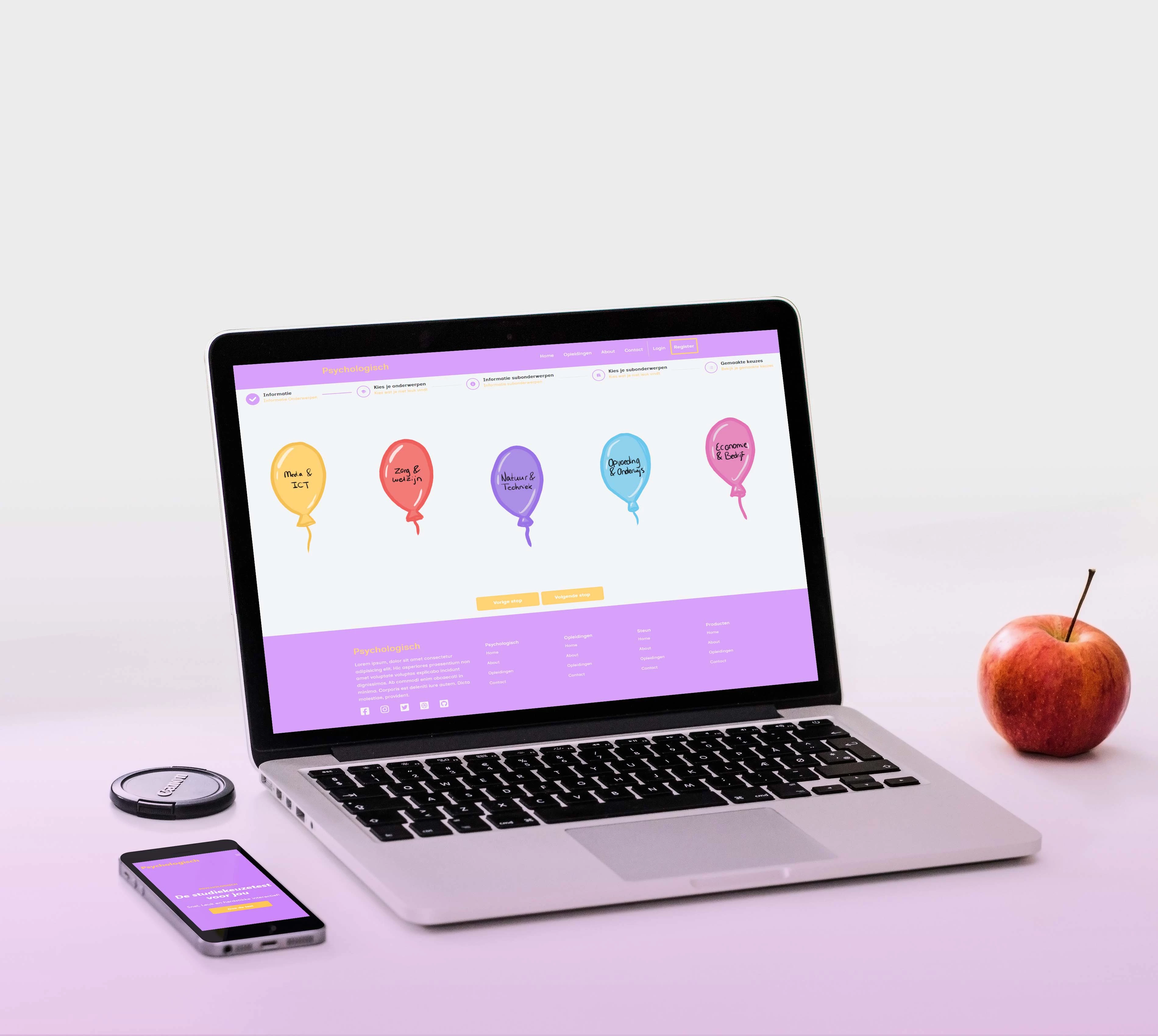 Screenshot voor project Project Psychologisch