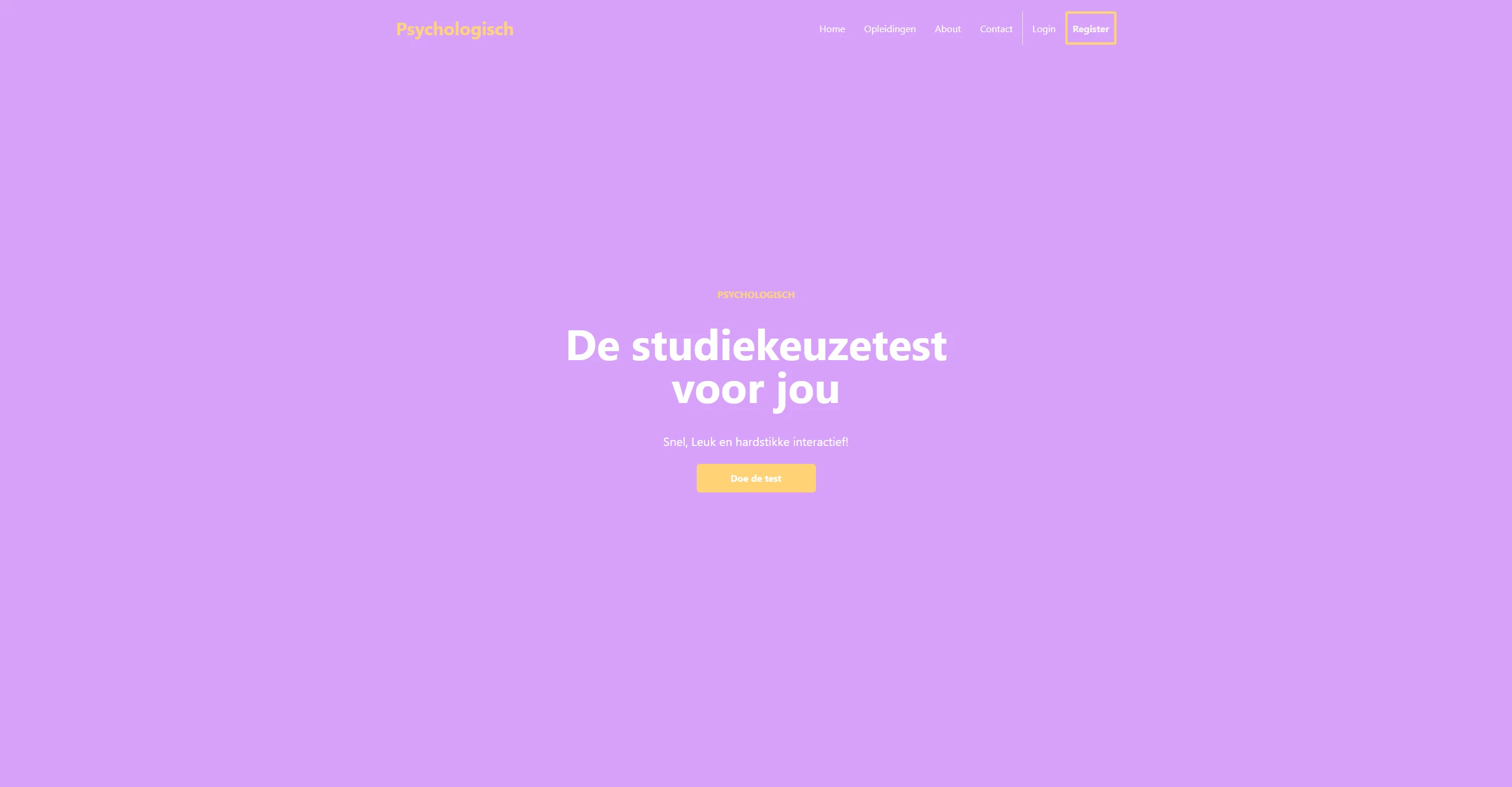 Screenshot voor project Project Psychologisch