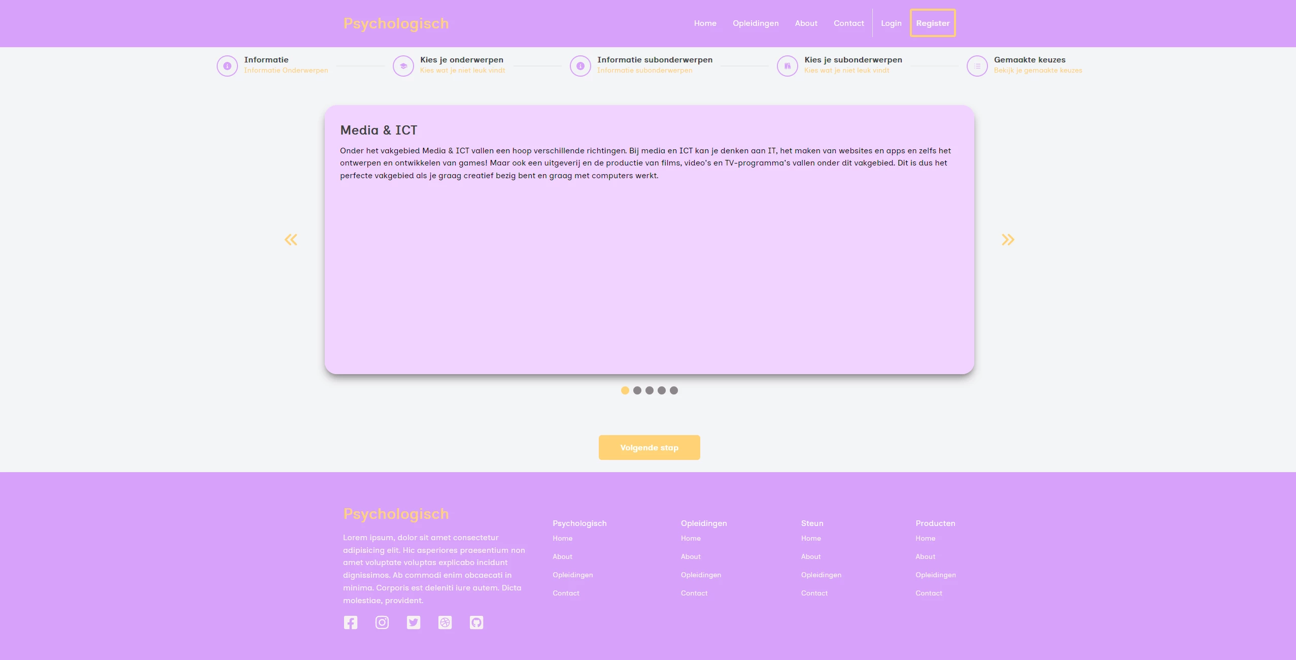 Screenshot voor project Project Psychologisch