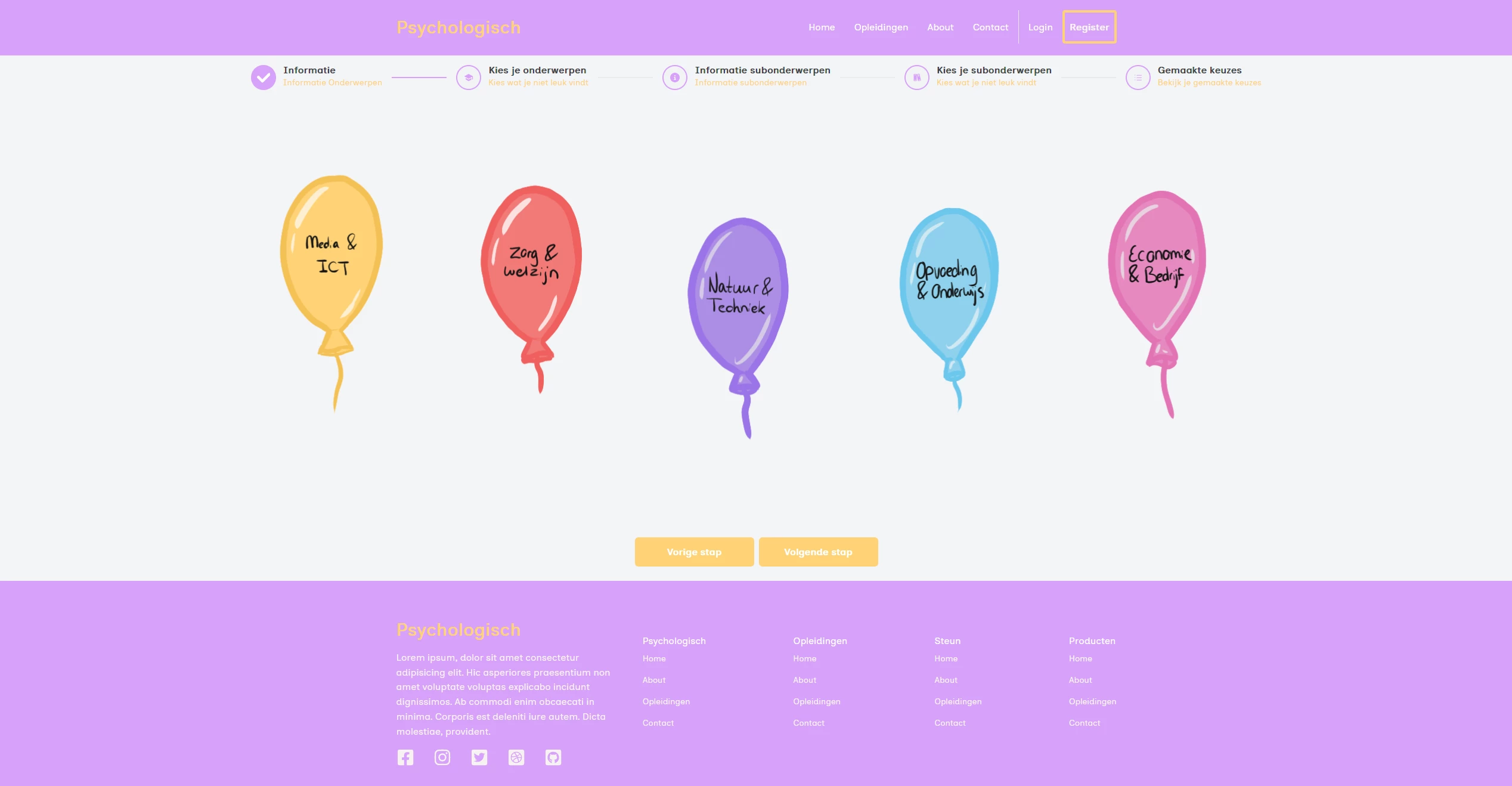 Screenshot voor project Project Psychologisch