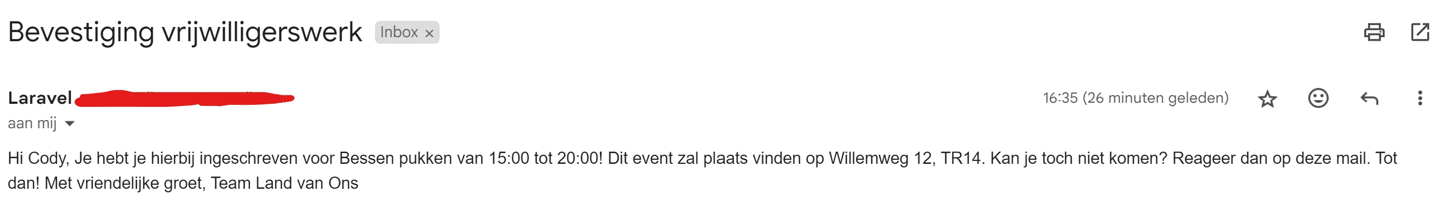 Screenshot voor project Vrij-Willig