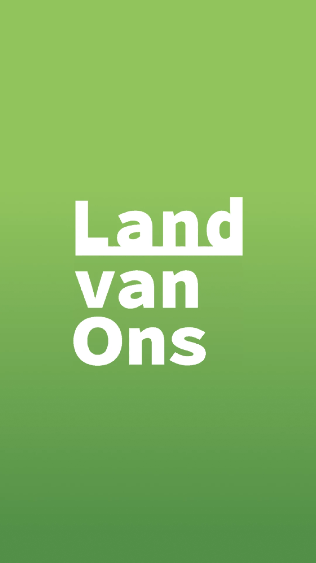Screenshot voor project DE LAND VAN ONS APP