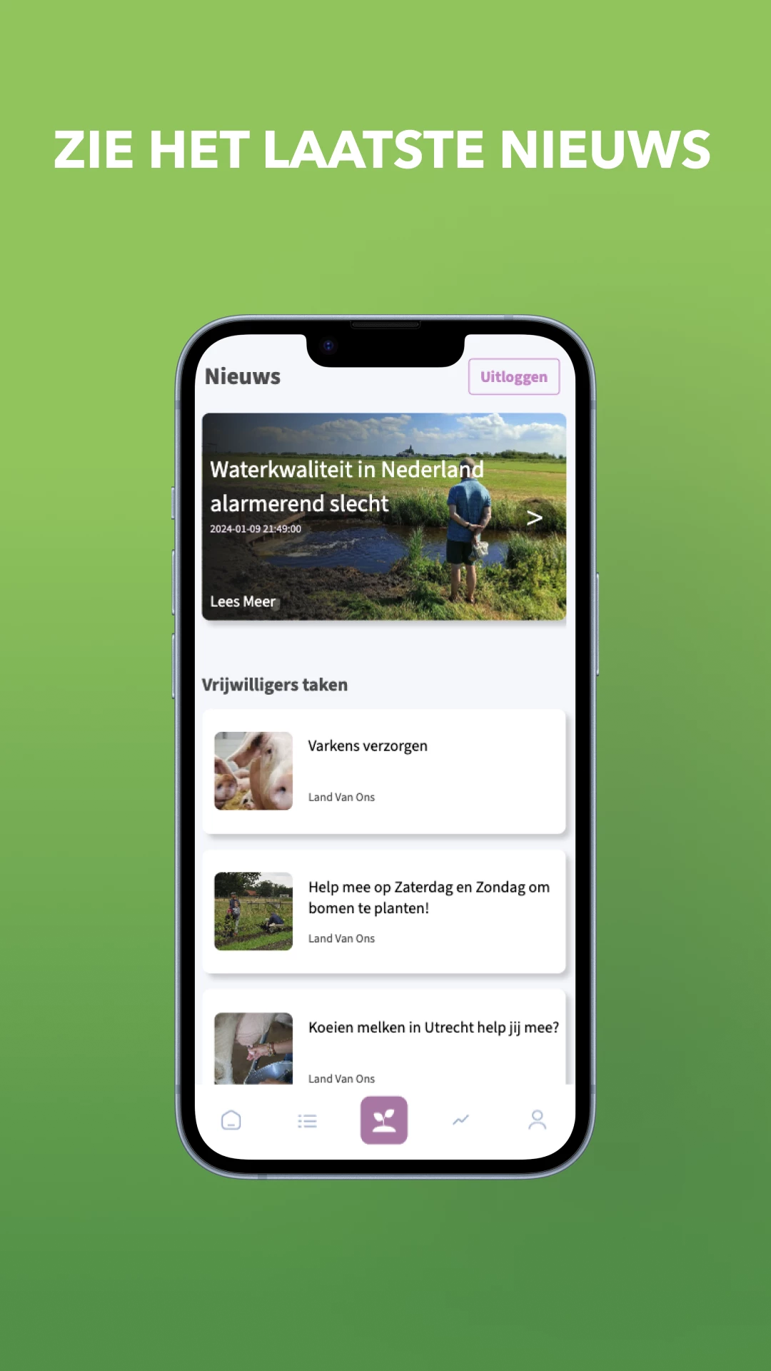 Screenshot voor project DE LAND VAN ONS APP