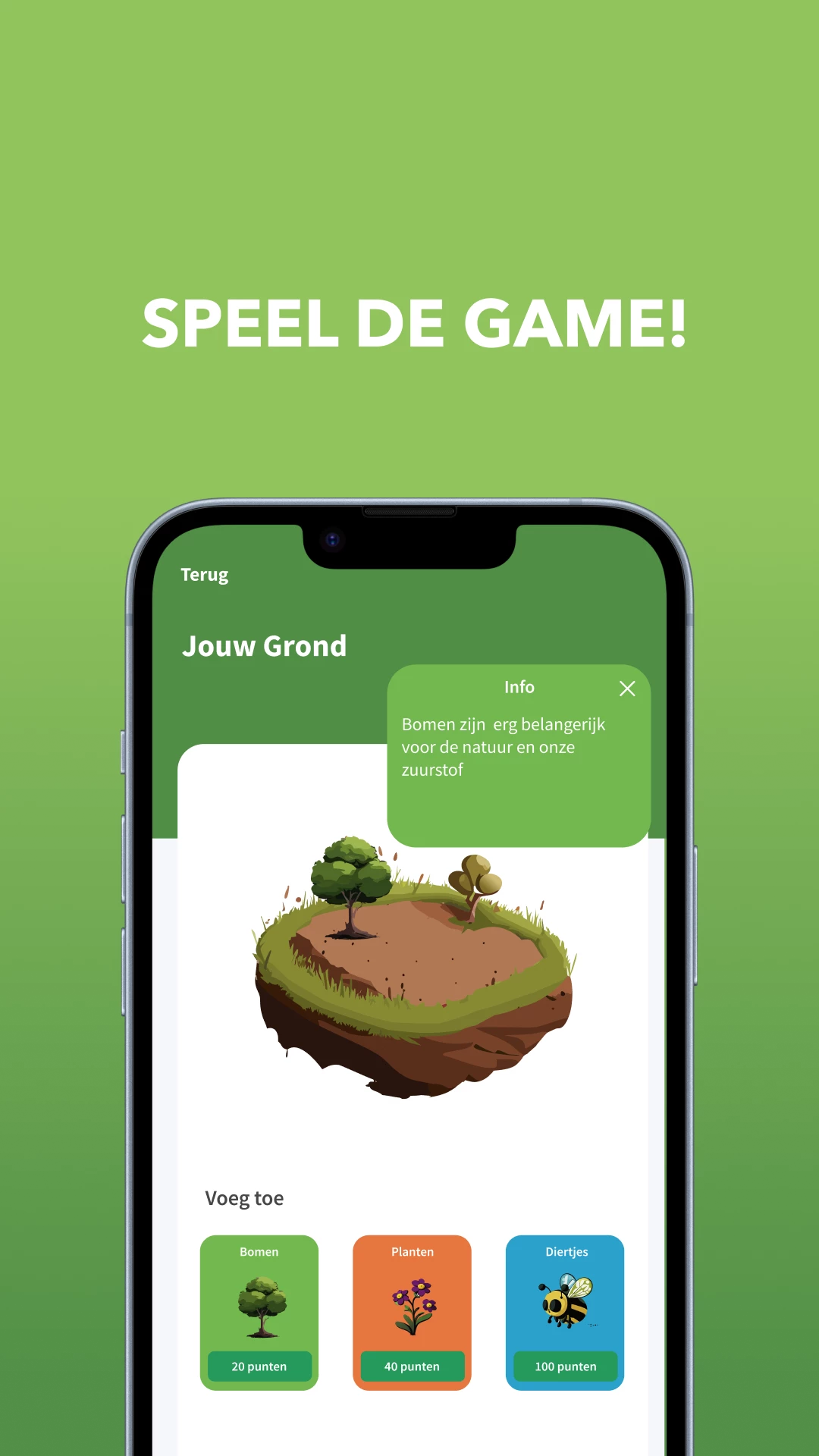 Screenshot voor project DE LAND VAN ONS APP