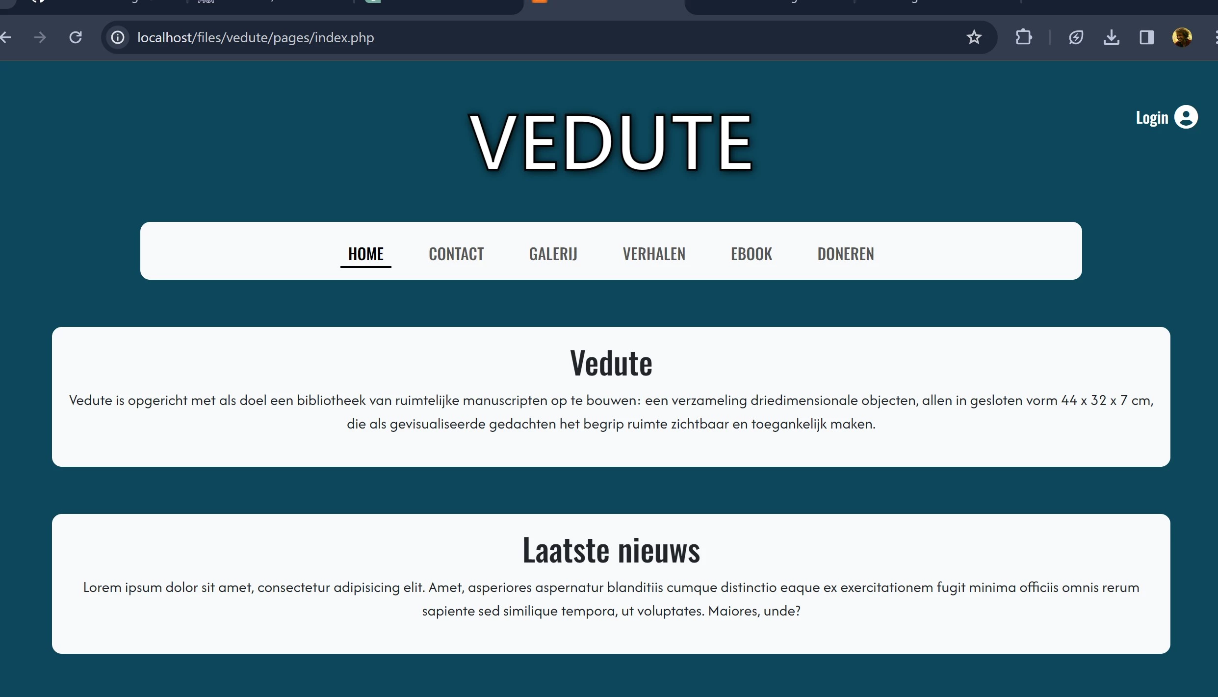 Screenshot voor project The Stories of Vedute