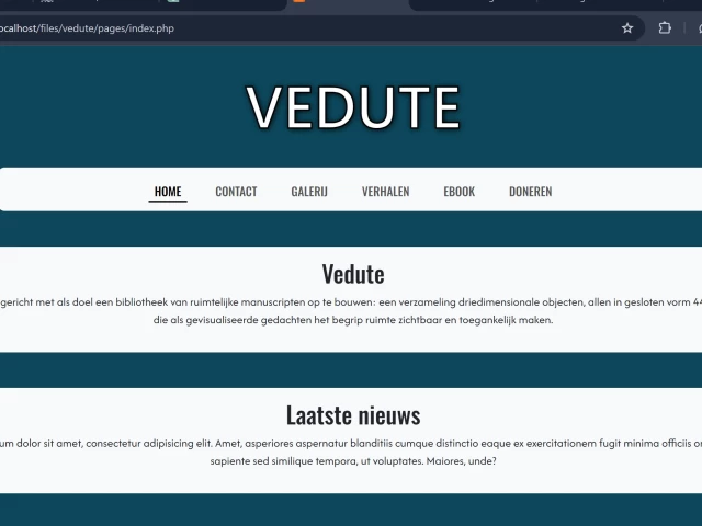 Screenshot voor project The Stories of Vedute