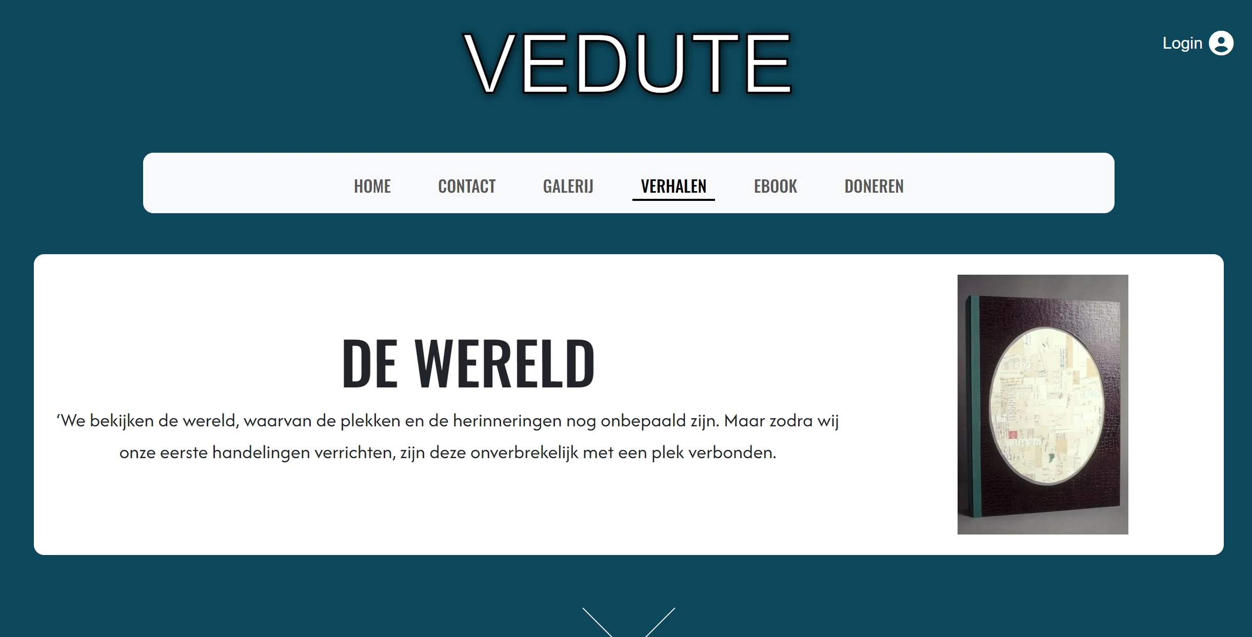 Screenshot voor project The Stories of Vedute
