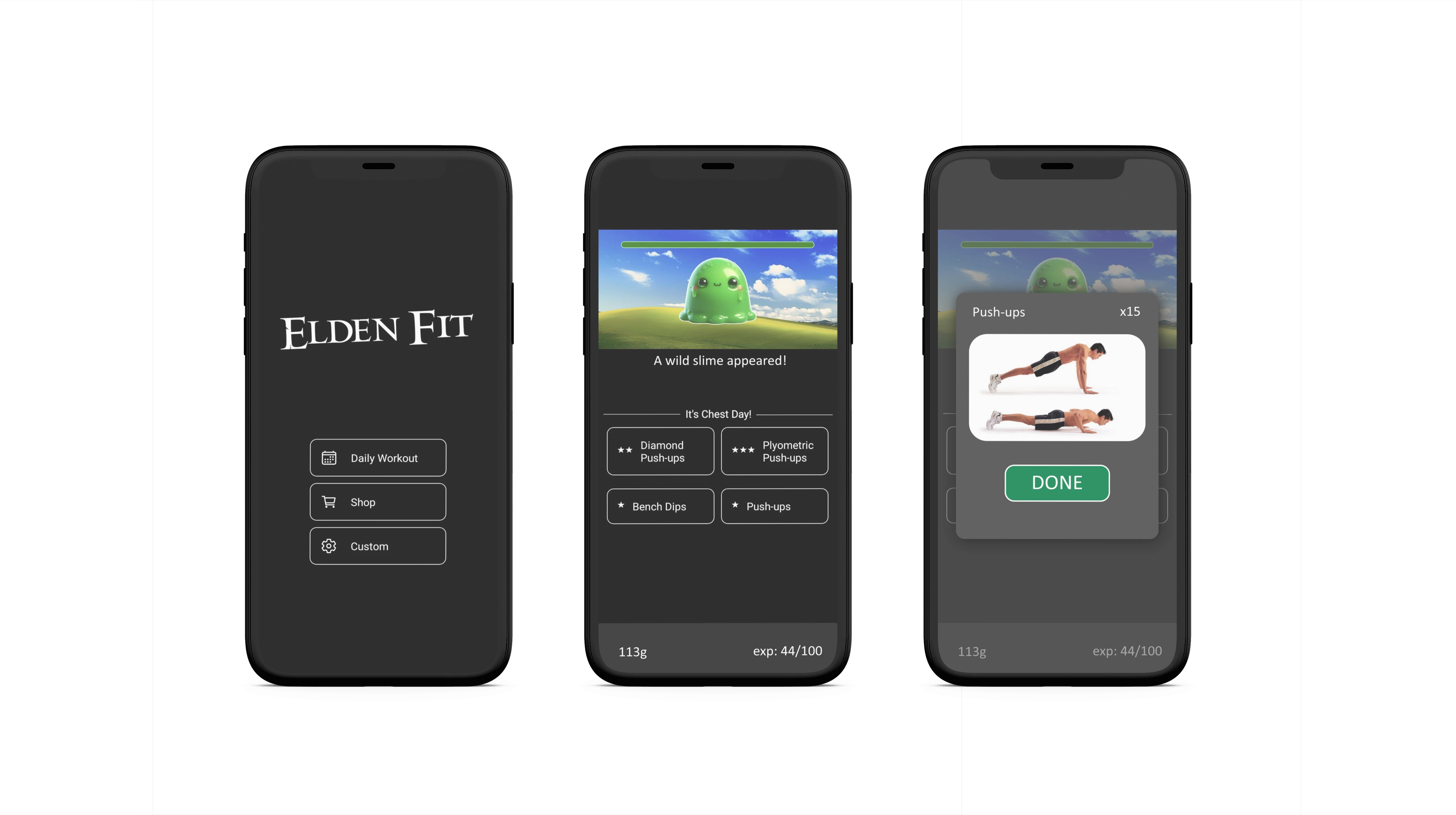Screenshot voor project Elden Fit