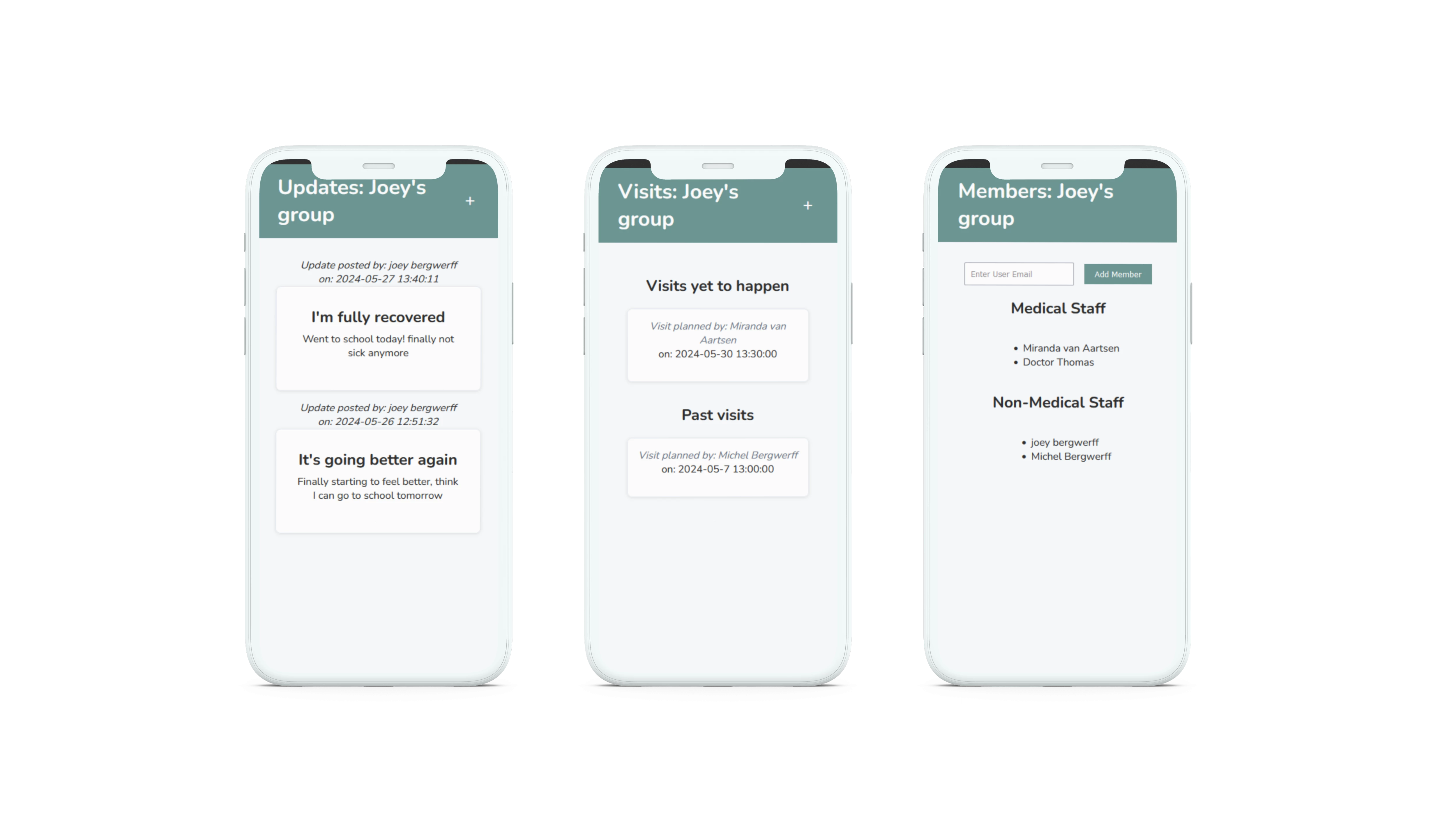 Screenshot voor project Hospice Helper
