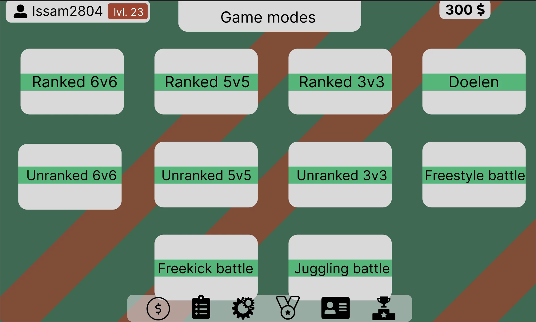Screenshot voor project Ballieue (Straatvoetball app)