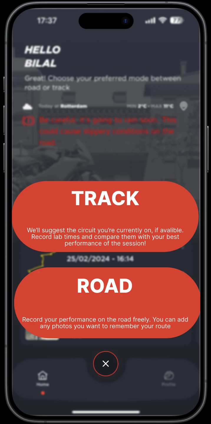Screenshot voor project RideGuardian
