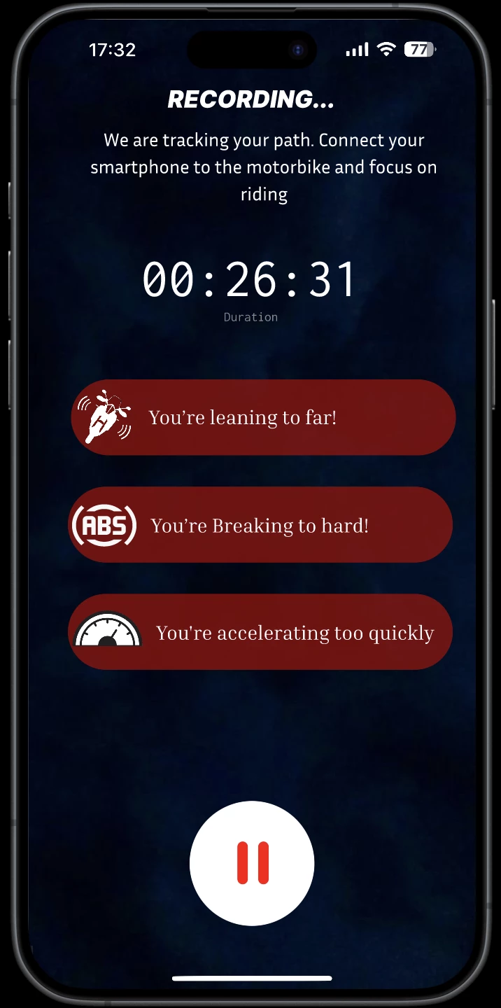 Screenshot voor project RideGuardian