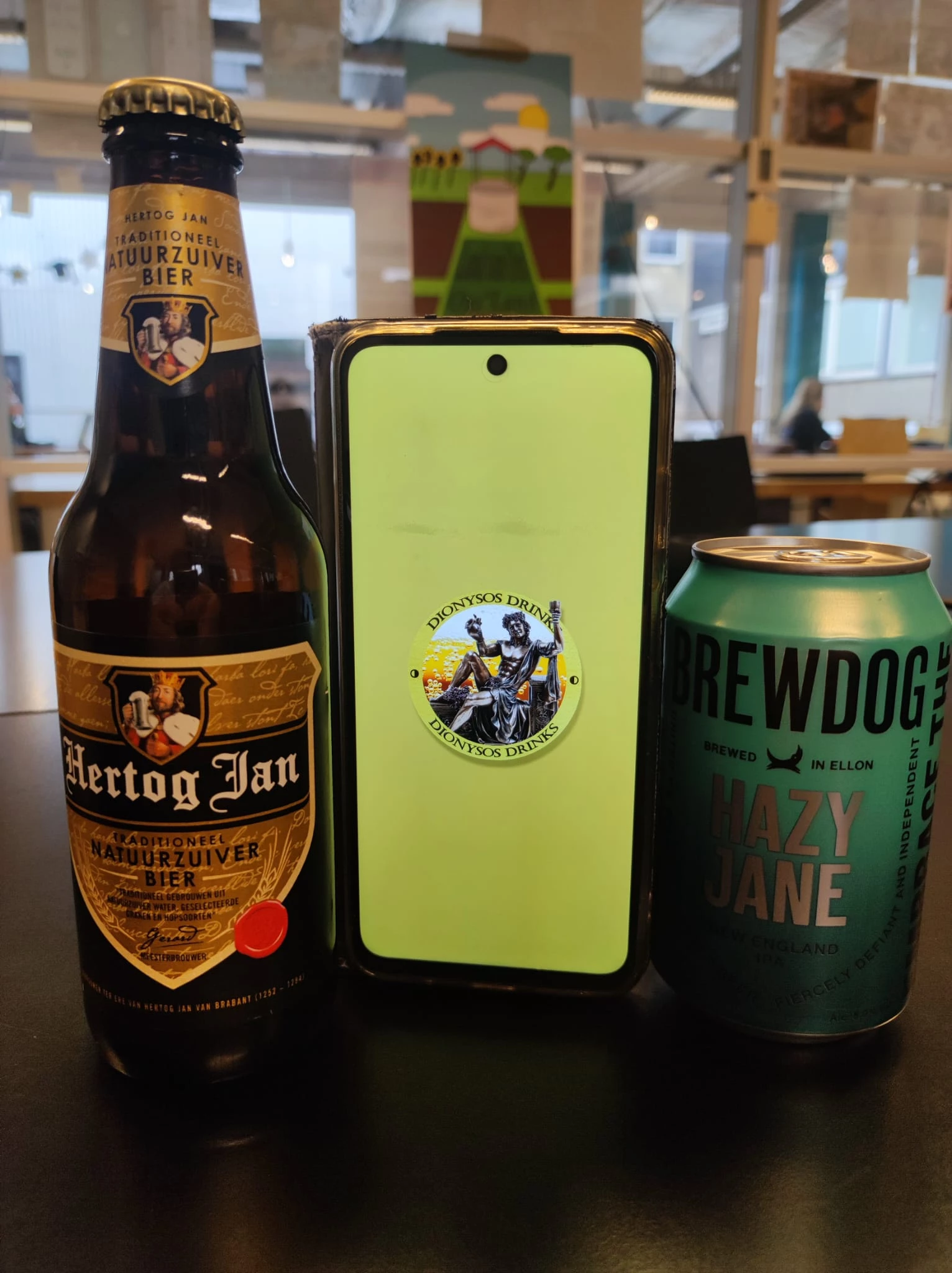 Screenshot voor project Dionysos Drinks