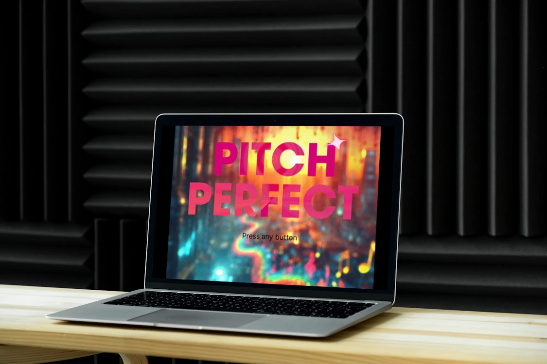 Screenshot voor project Pitch Perfect