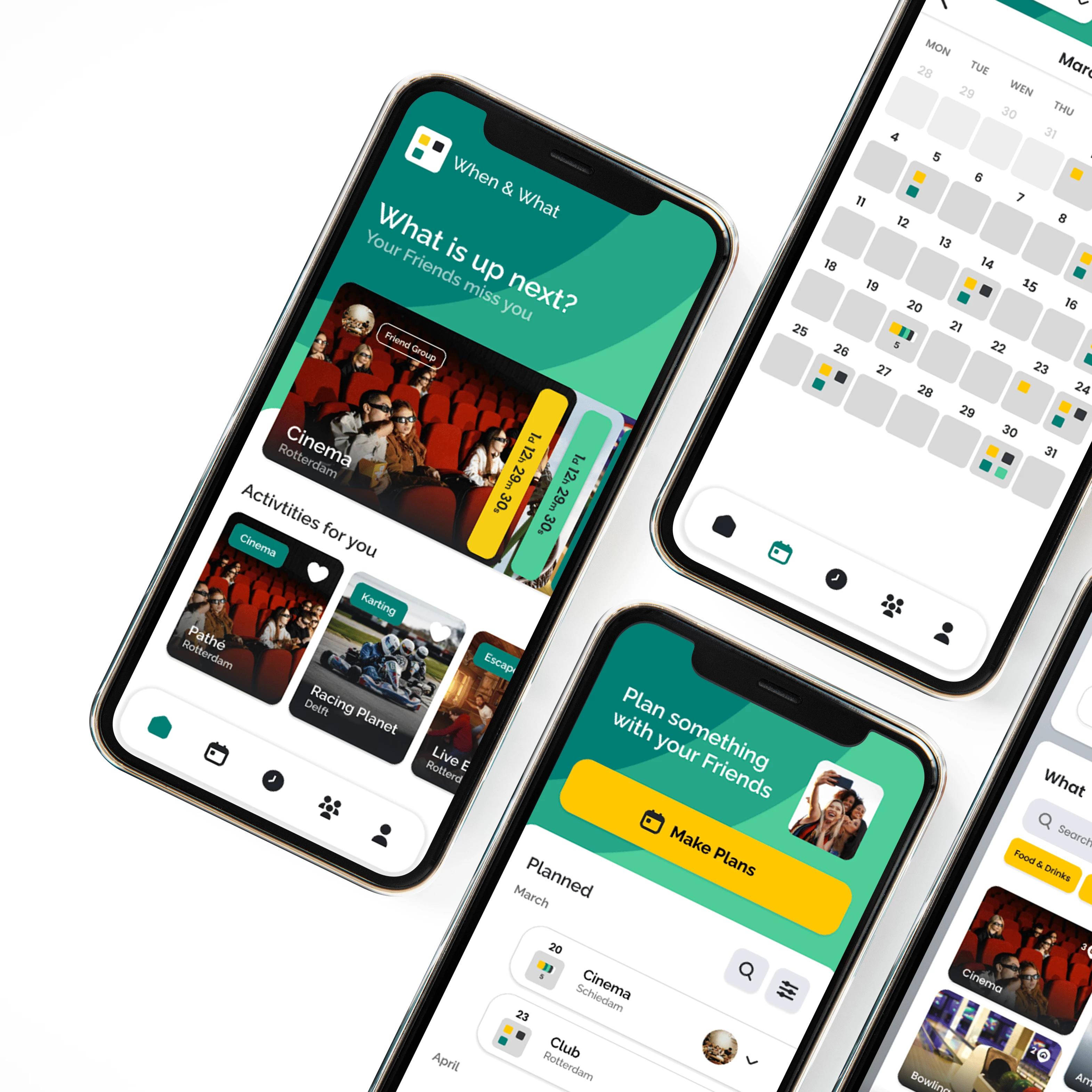 Screenshot voor project When & What