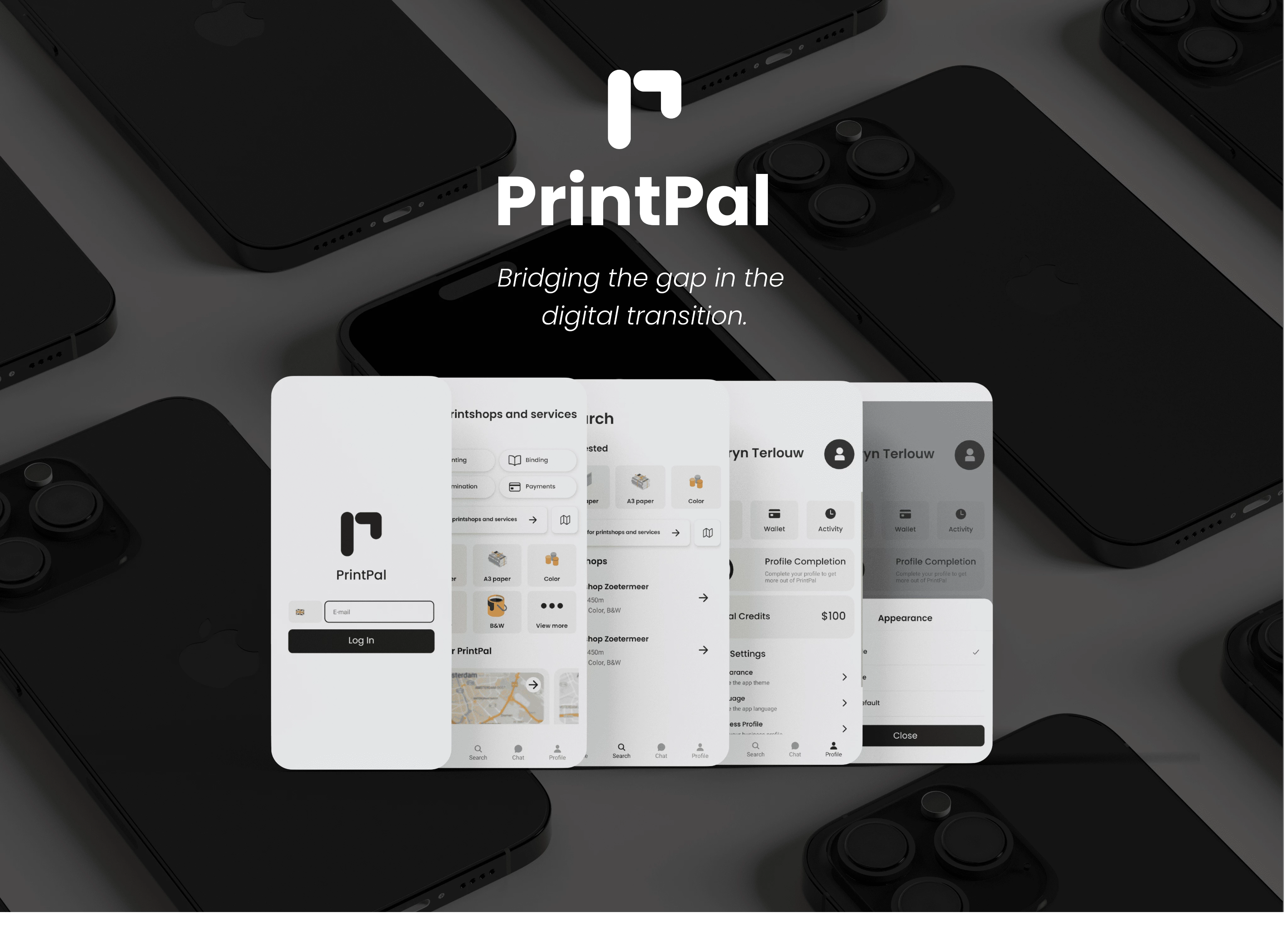 Screenshot voor project PrintPal