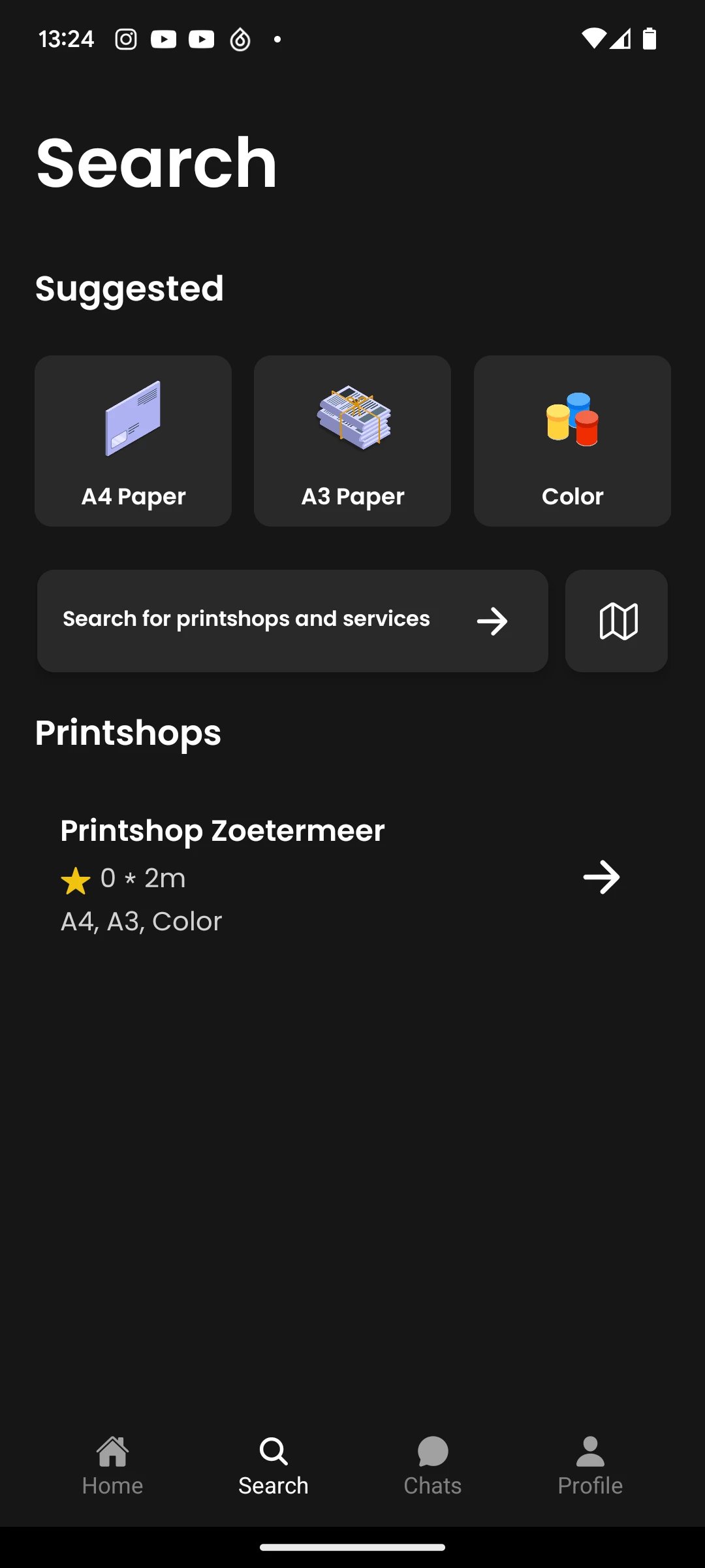 Screenshot voor project PrintPal