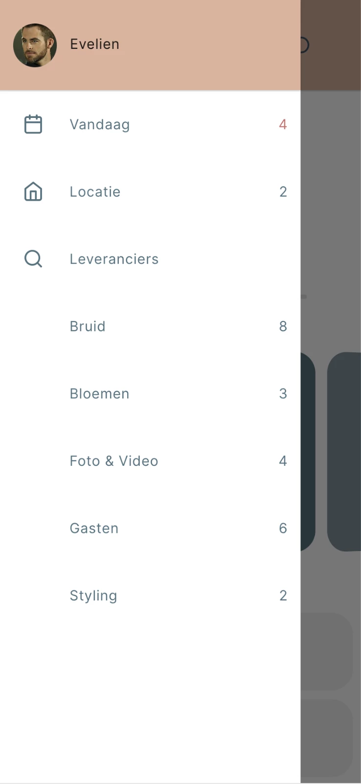 Screenshot voor project Weddle