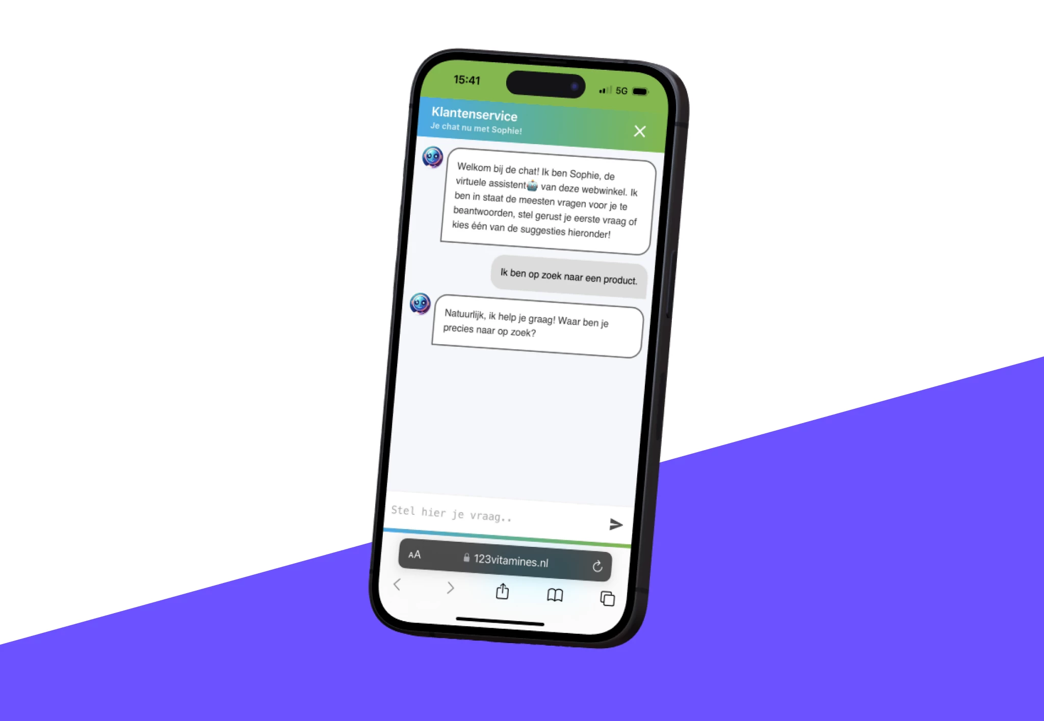 Screenshot voor project Soof AI